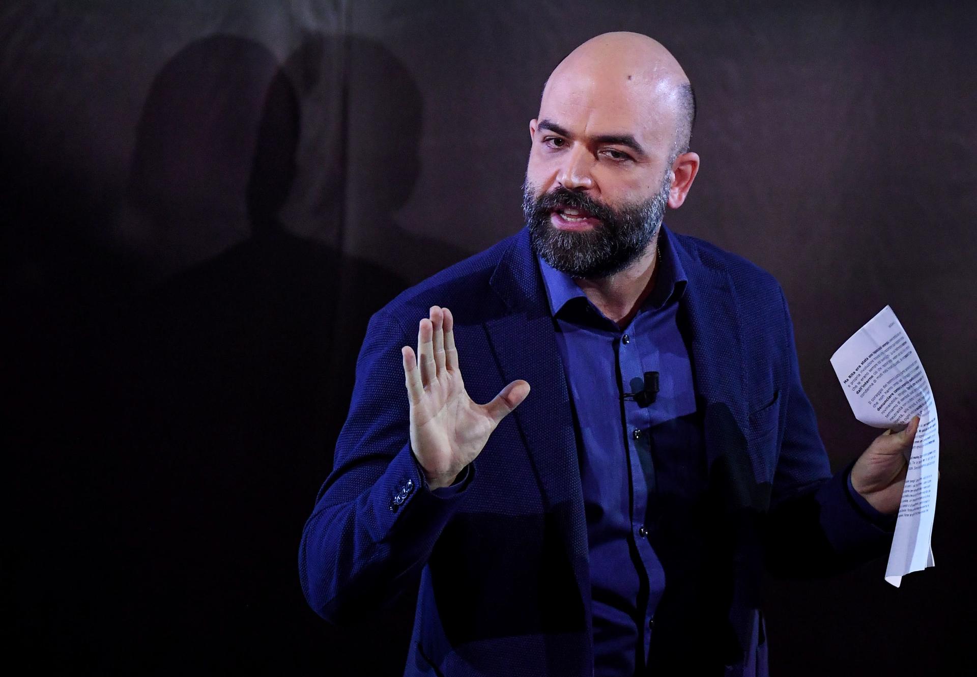 Foto archivo. Escritor Roberto Saviano. EFE/EPA/ETTORE FERRARI