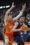 Tomáš Satoranský (d) del FC Barcelona, y Lucas Mari, del Valencia Basket, durante el partido de baloncesto correspondiente a la jornada 20 de la Liga Endesa disputado este domingo en el pabellón de la Fuente de San Luis. EFE/Miguel Ángel Polo
