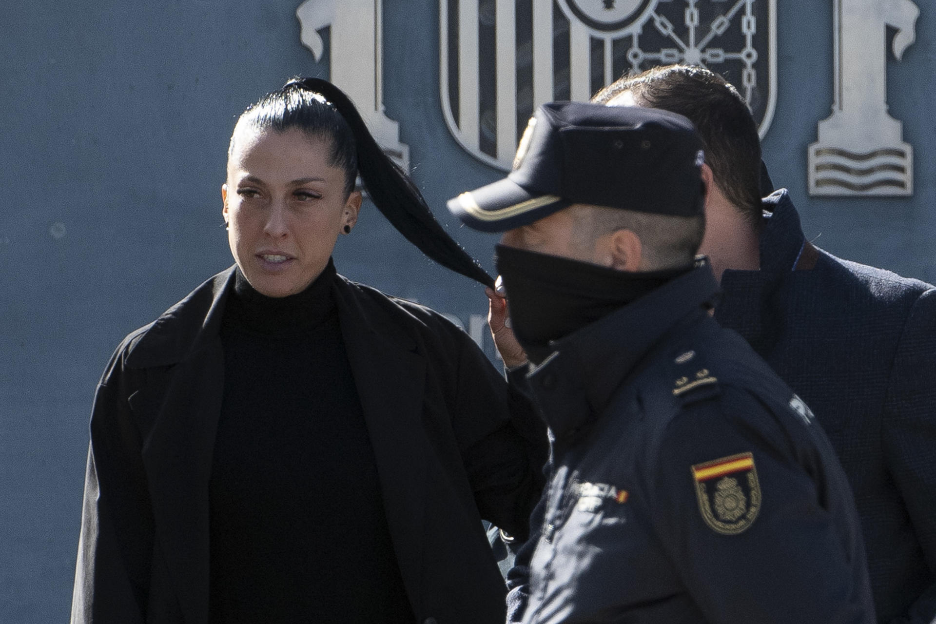 La futbolista Jenni Hermoso a su salida de la Audiencia Nacional de San Fernando de Henares. EFE/ Fernando Villar /archivo