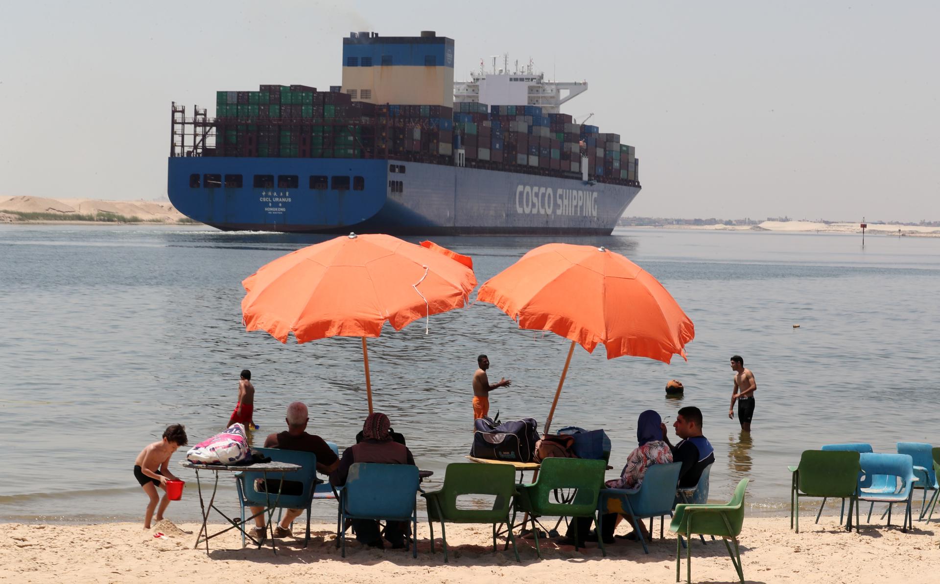Foto archivo.  Canal de Suez. EFE/EPA/KHALED ELFIQI