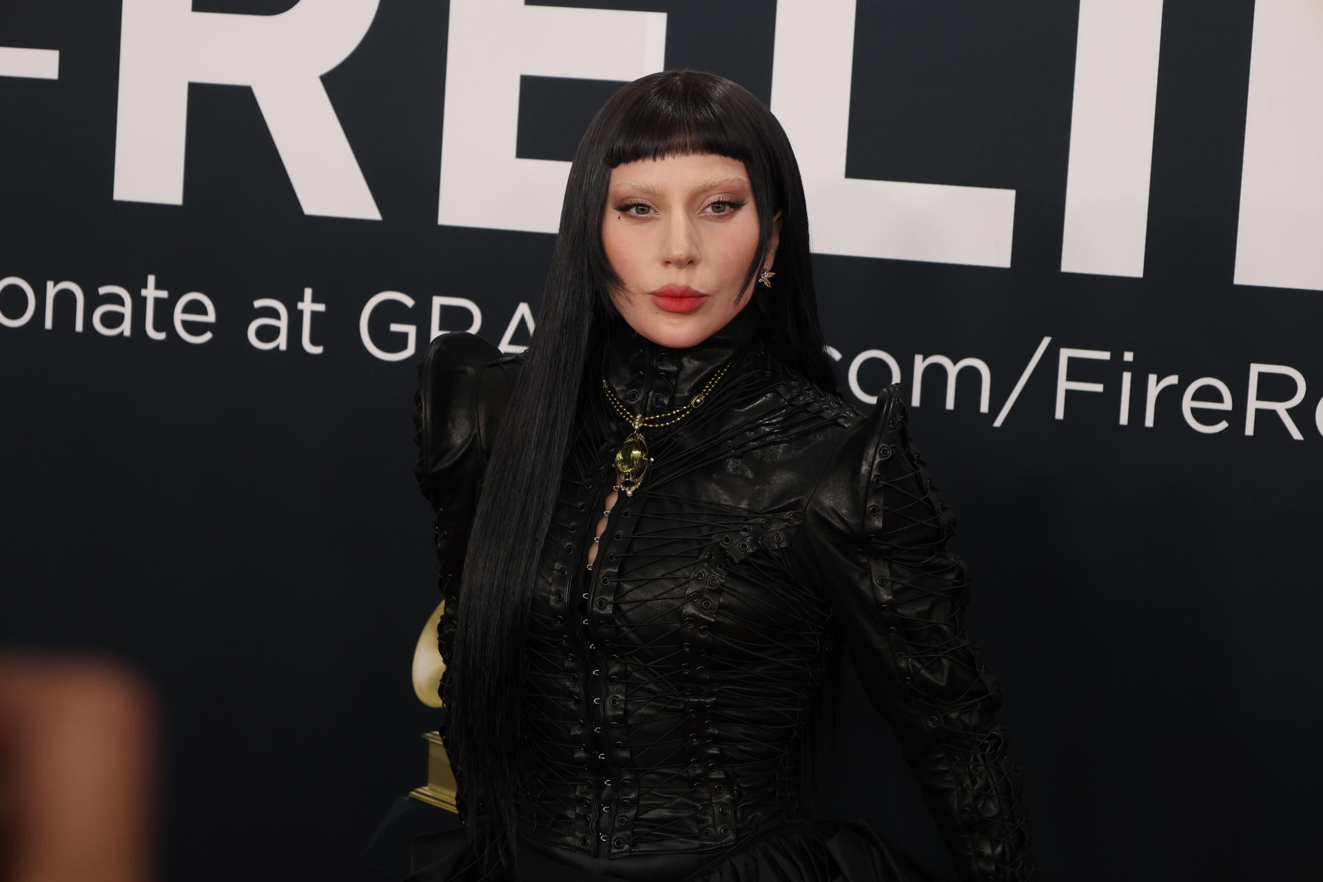 La cantante estadounidense Lady Gaga posa en la alfombra roja de la última edición de los premios Grammy. EFE/ Octavio Guzmán