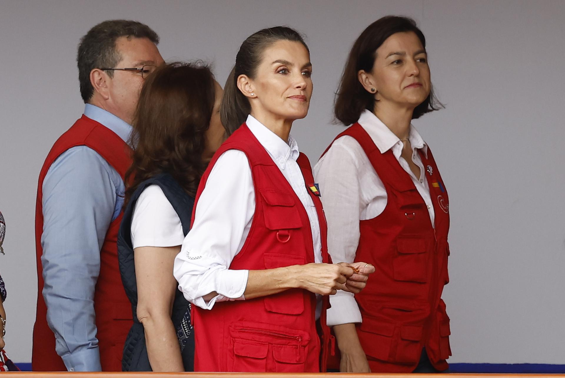 Imagen de archivo de la Reina Letizia (c) de España durante un viaje de Cooperación a Guatemala en junio de 2024. EFE/ Villar López/Archivo
