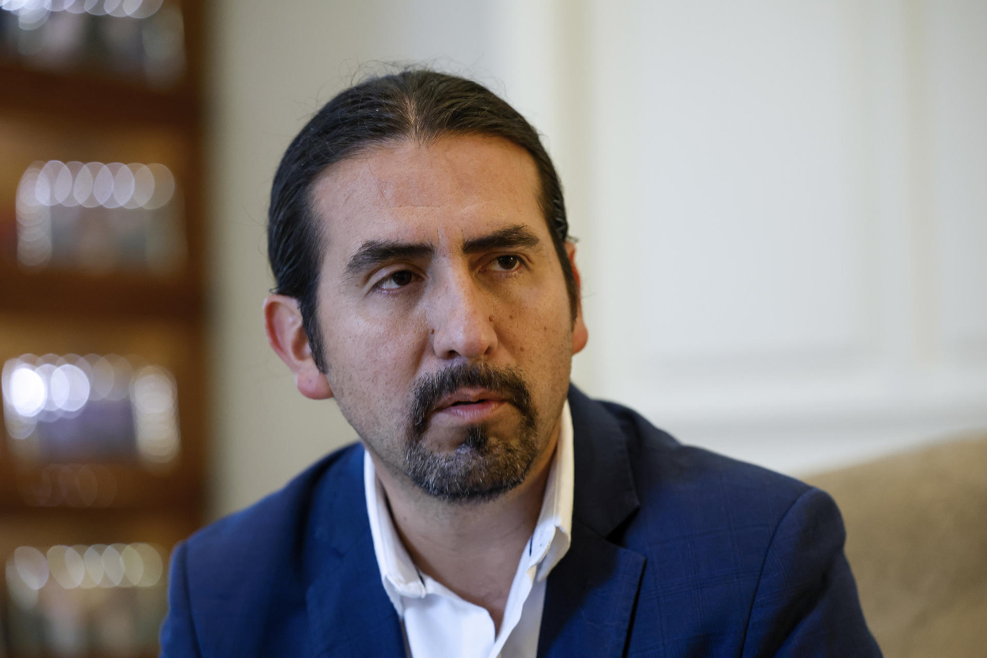 El investigador mexicano Ituriel Moctezuma Romero durante una entrevista con EFE en Madrid.  EFE/ J.P. Gandul