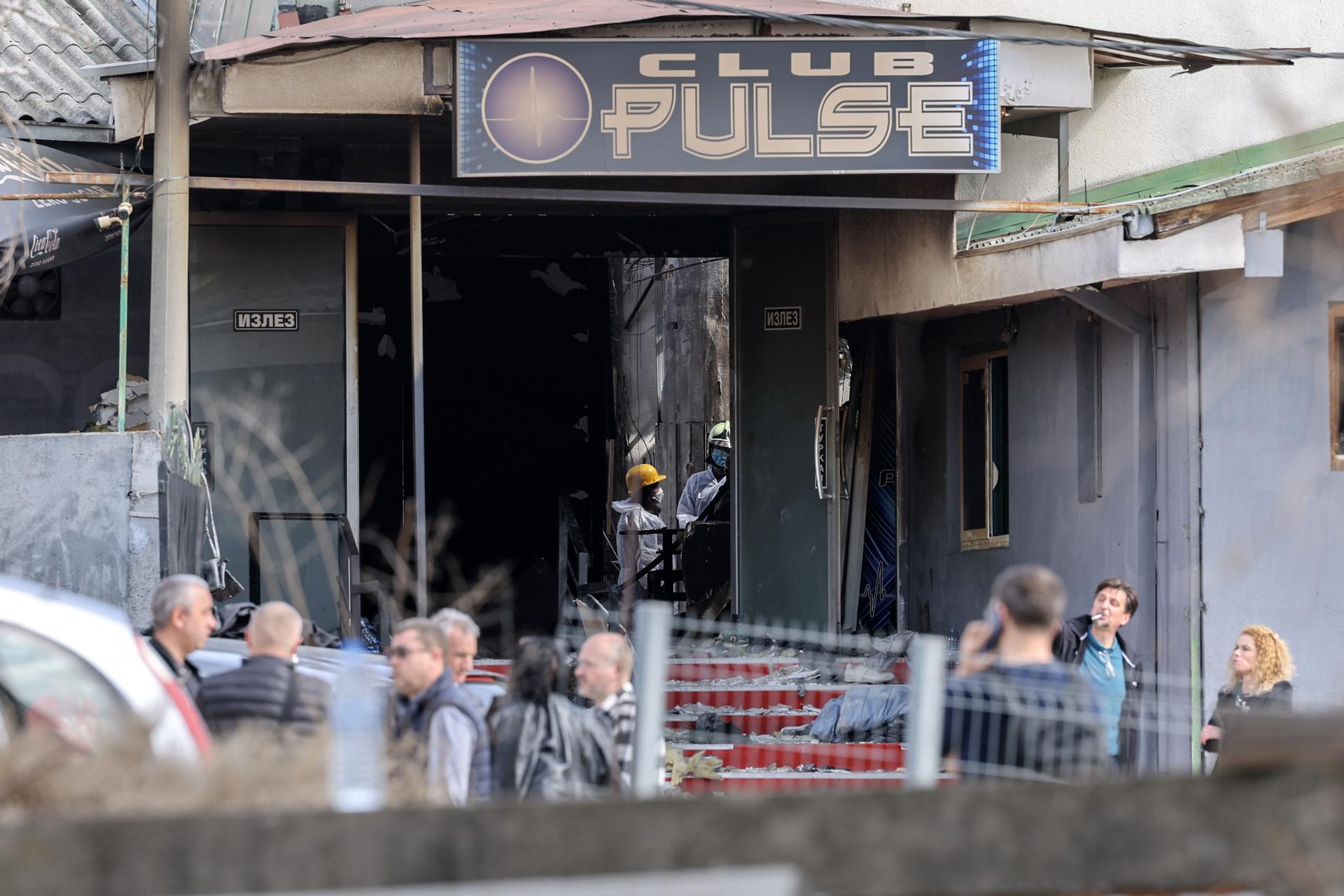 Imagen de la discoteca "Club Pulse', en Kocani, República de Macedonia del Norte, el 16 de marzo de 2025. EFE/EPA/GEORGI LICOVSKI