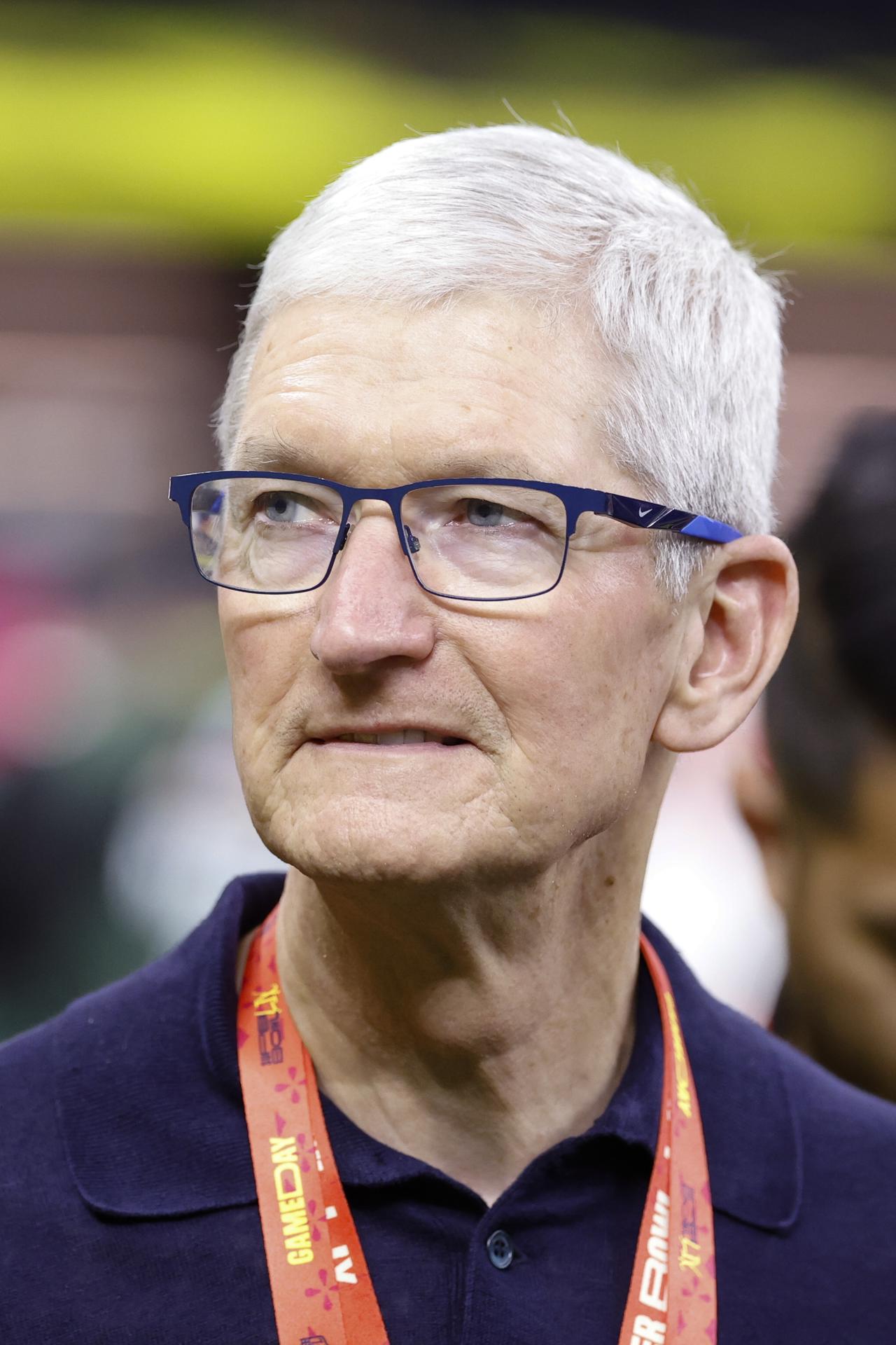 Fotografía de archivo del director ejecutivo de Apple Inc., Tim Cook. EFE/Erik S. Lesser