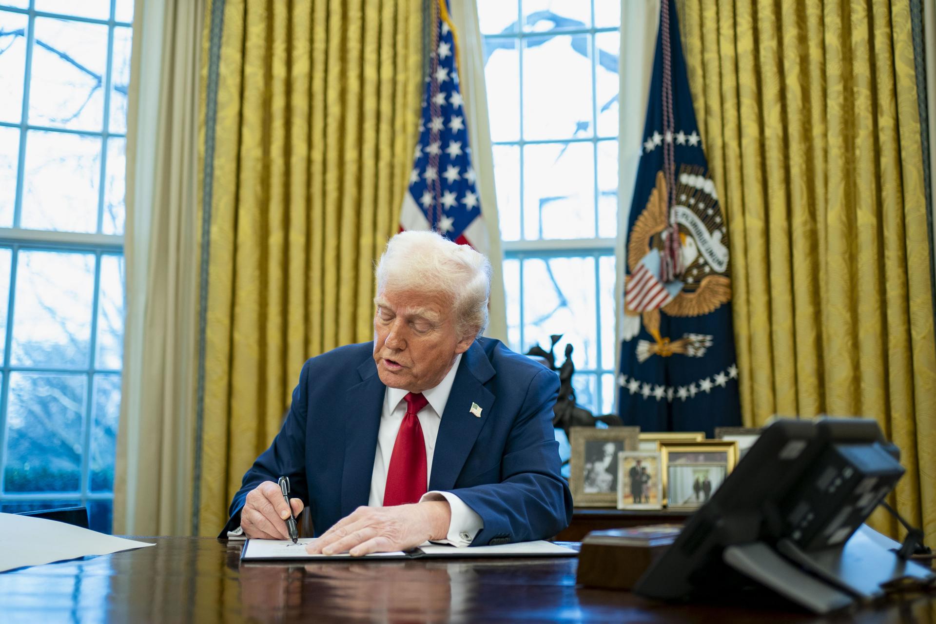 Imagen de archivo del presidente de Estados Unidos, Donald Trump.EFE/ Bonnie Cash / POOL