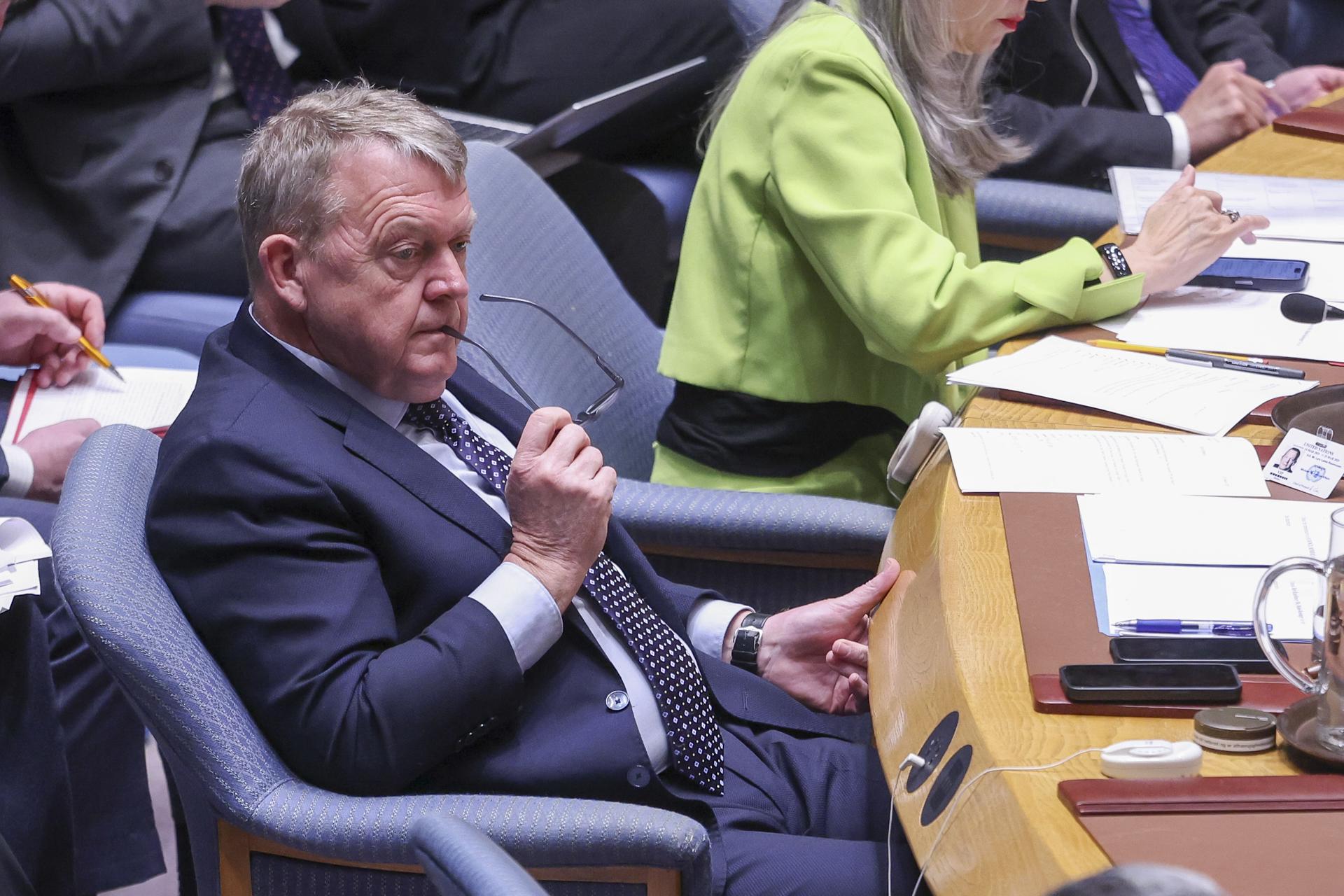 El ministro de Asuntos Exteriores de Dinamarca, Lars Løkke Rasmussen, en una imagen del 24 de marzo de 2025. EFE/EPA/SARAH YENESEL