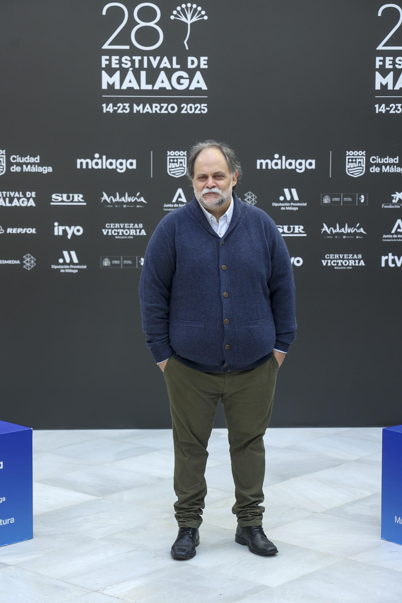 El director Gerardo Minutti posa en el photocall de la película 'Perros' que se presenta este martes durante el 28º Festival de Málaga. EFE/Daniel Pérez