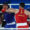 Ell boxeador español Ayoub Ghadfa (azul) en acción ante el uzbeko Bahodir Jalolov durante el combate por la medalla de oro de Boxeo +92 kg masculino, de los Juegos Olímpicos de París 2024. EFE/ Kiko Huesca