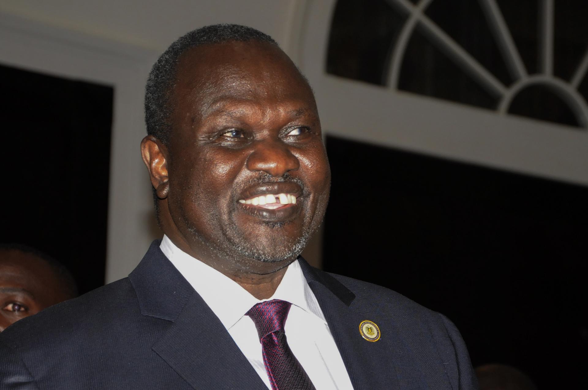 El vicepresidente y líder de la oposición de Sudán del Sur, Riek Machar, en una foto de archivo. EFE/EPA/STR