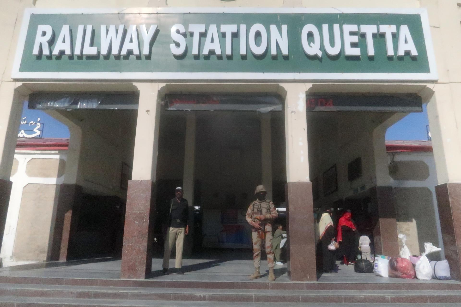 La estación de trenes de Quetta (Baluchistán). EFE/EPA/FAYYAZ AHMED