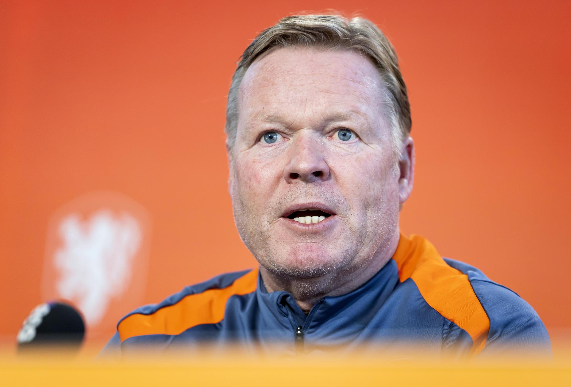 Ronald Koeman, seleccionador de Países Bajos y extécnico del Barcelona. EFE/EPA/Koen van Weel