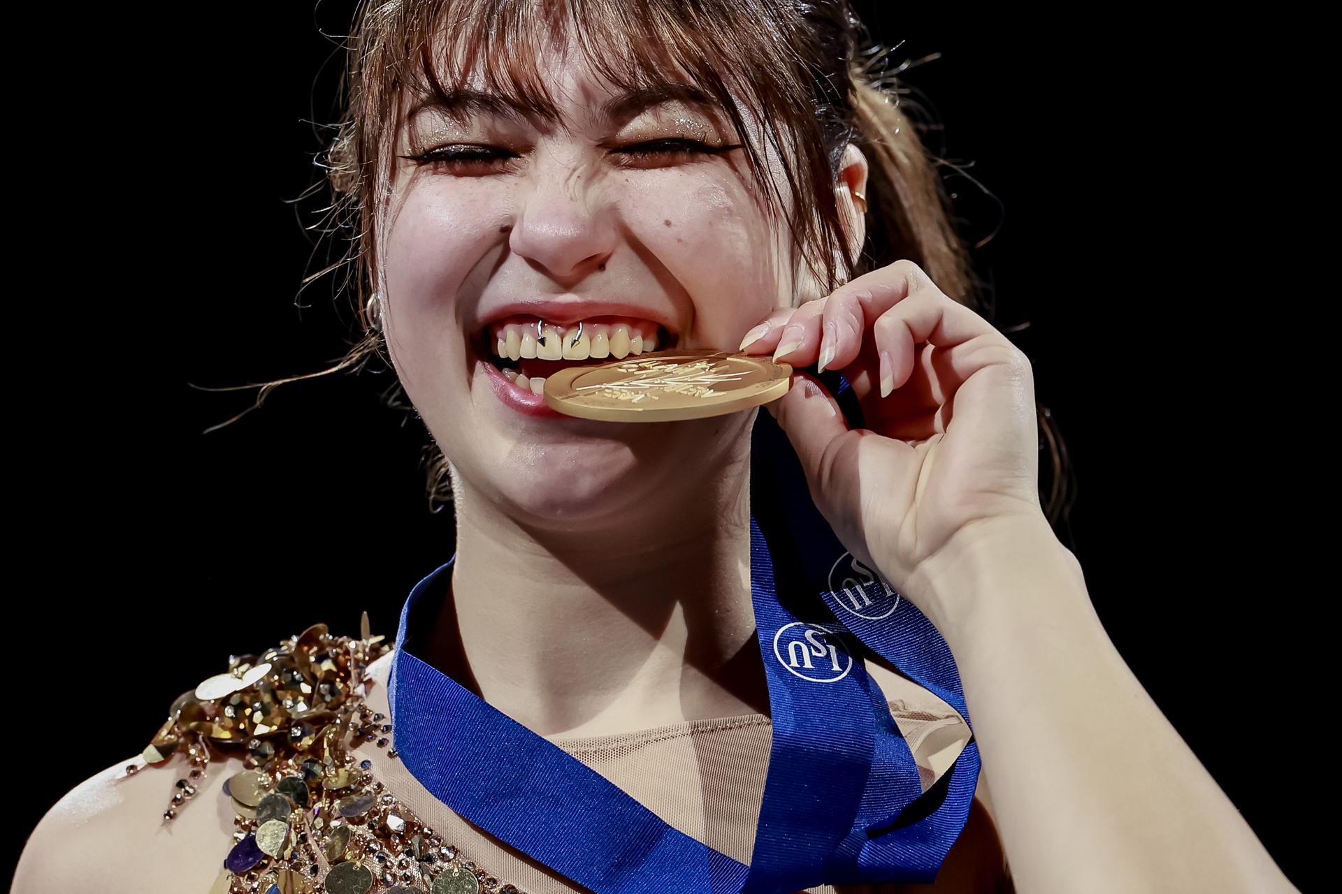 La medallista de oro estadounidense Alysa Liu. EFE/CJ GUNTHER
