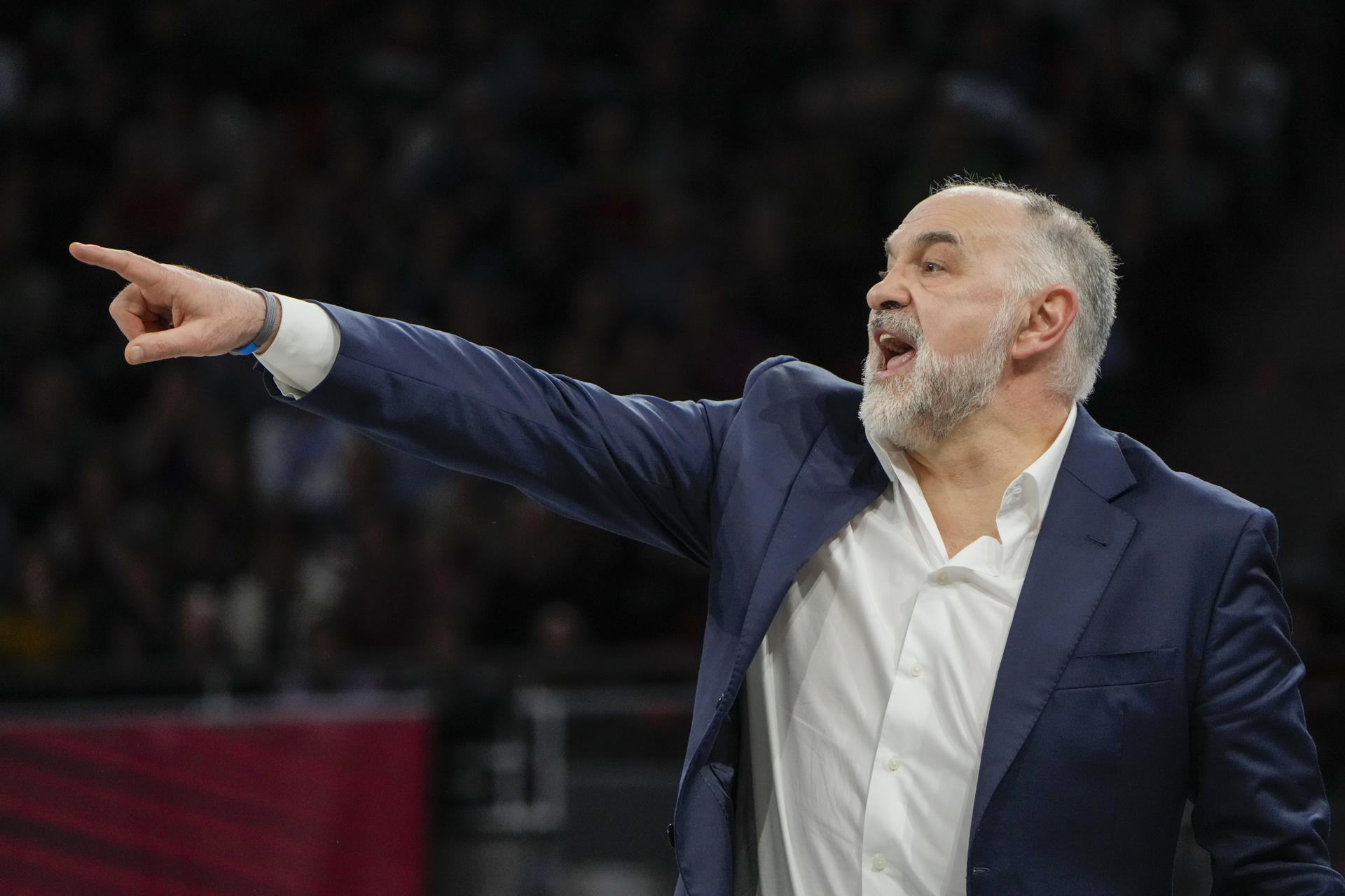El entrenador del Baskonia Pablo Laso en el Fernando Buesa Arena de Vitoria en foto de archivo de Adrián Ruiz Hierro. EFE