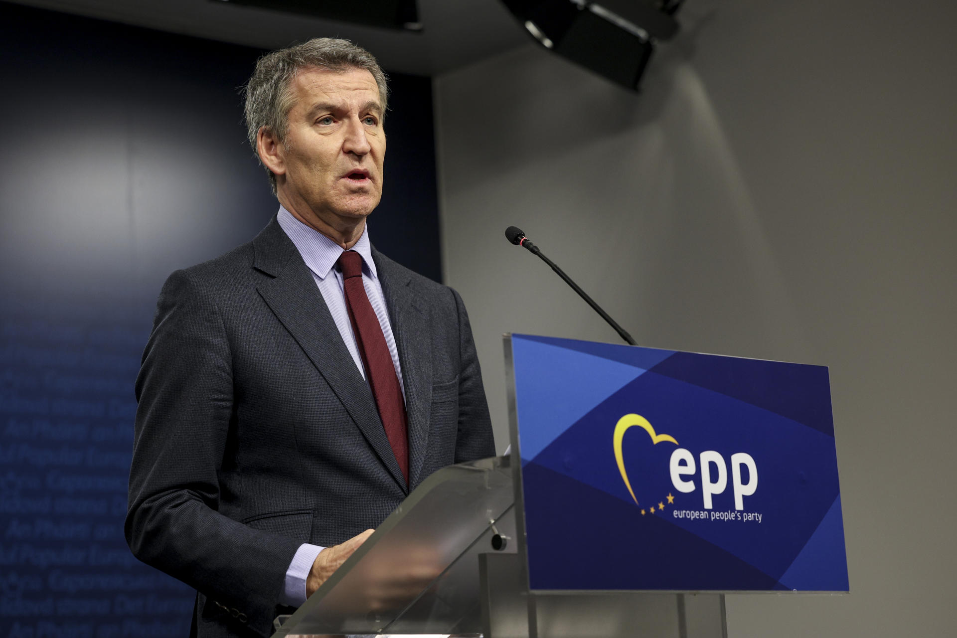 El presidente del PP, Alberto Núñez Feijóo.. EFE/ Pablo Garrigós