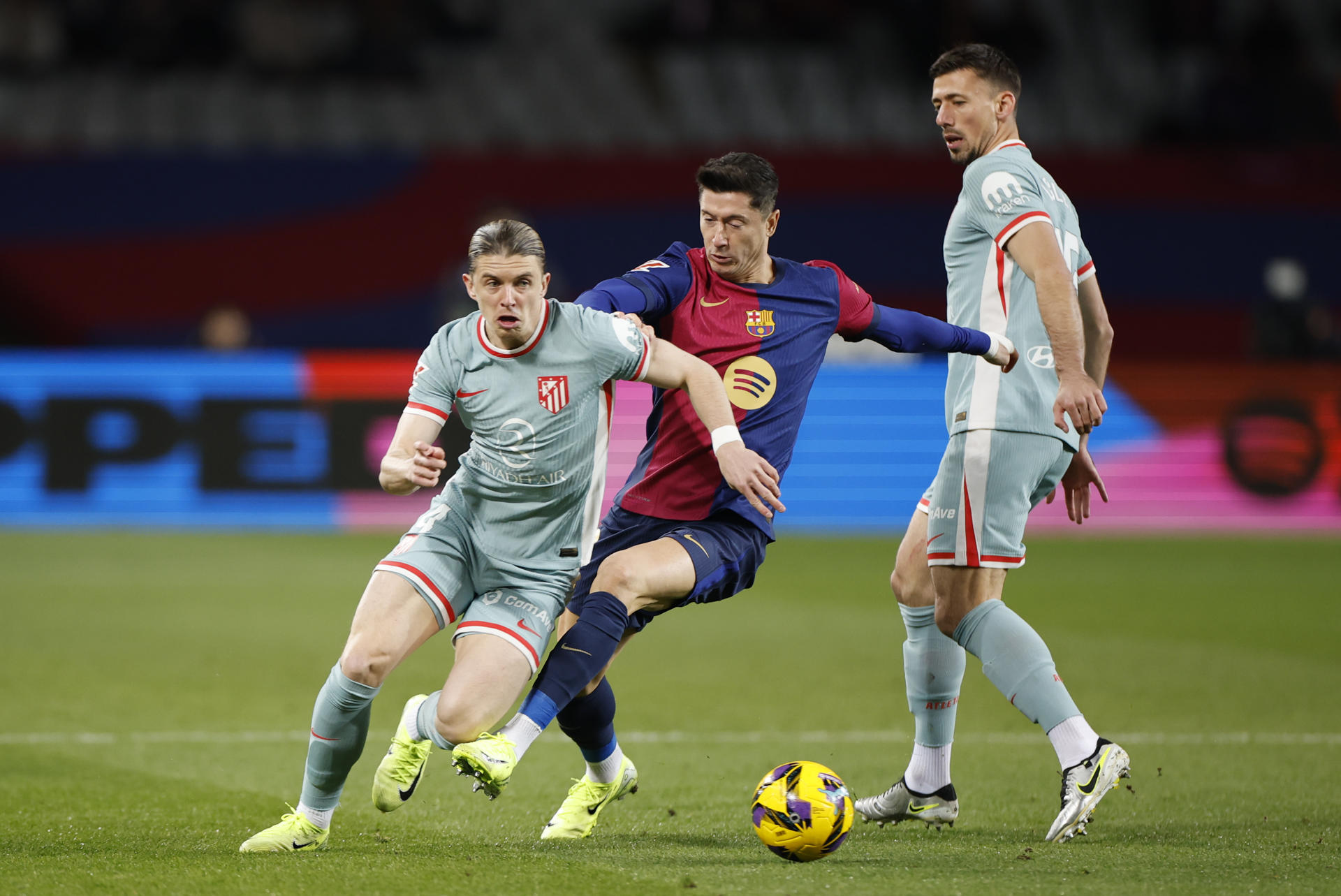 Gallagher, en una foto de archivo en el partido del pasado 21 de diciembre ante el Barcelona. EFE/ Alberto Estévez