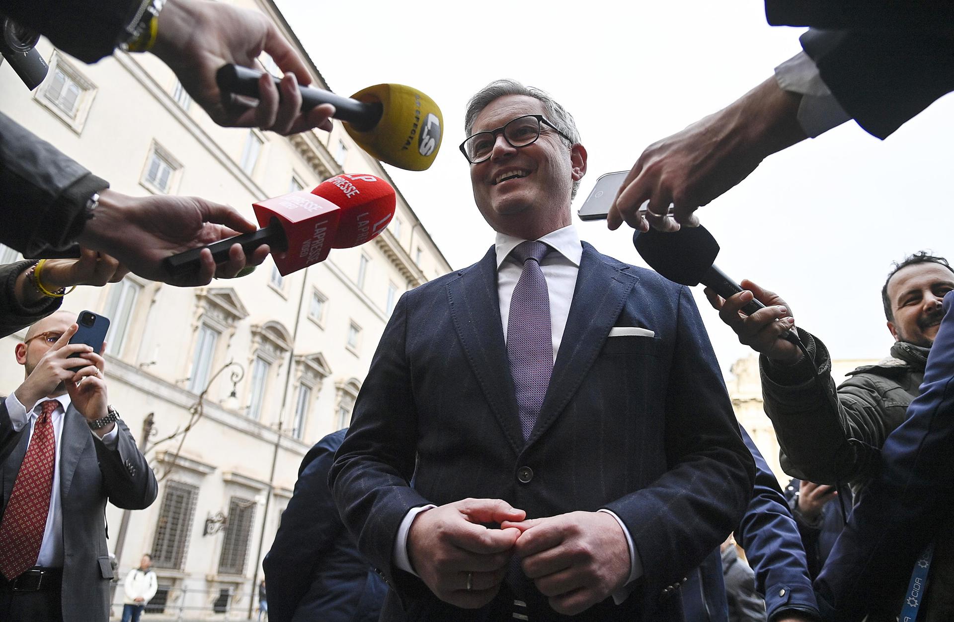 El comisario europeo de Interior y Migración, Magnus Brunner. EFE/Riccardo Antimiani