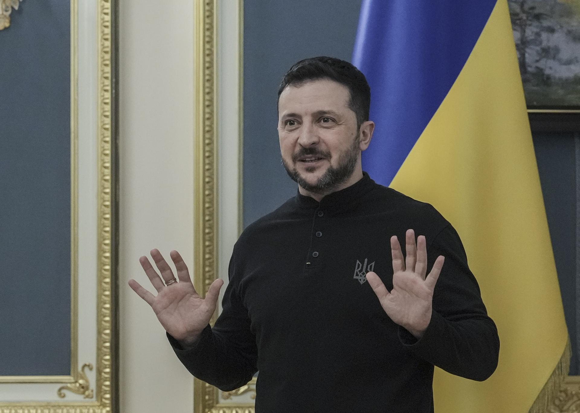 El presidente ucraniano, Volodímir Zelenski, en una imagen del 25 de marzo de 2025. EFE/ Stringer