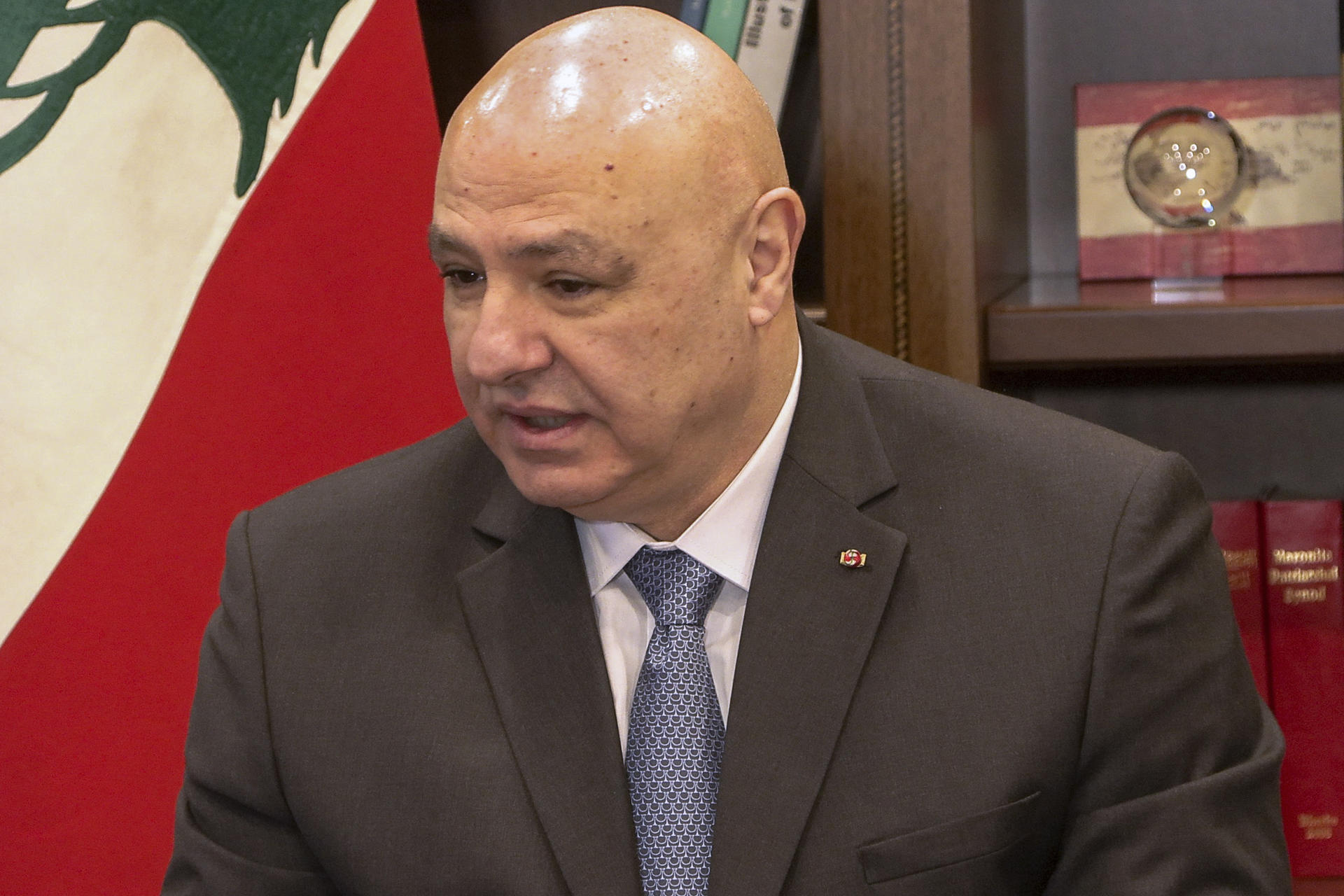Foto de archivo del presidente libanés, Joseph Aoun. EFE/PABLO ROJO ESCALONA