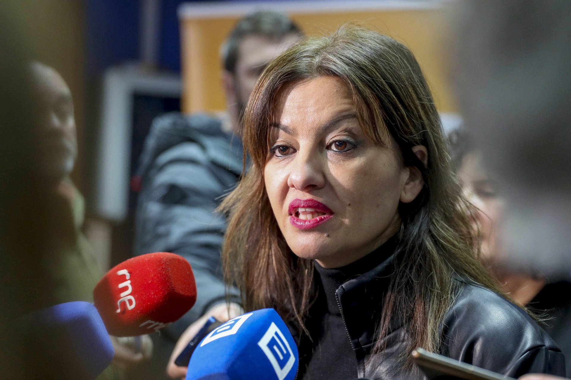 La ministra de Juventud e Infancia, Sira Rego, participa este viernes en Mieres (Asturias) en un acto institucional con motivo del Día Internacional contra la Discriminación Racial. EFE/J.L.Cereijido