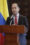 El viceministro de Relaciones Exteriores de Colombia, Daniel Ávila, habla durante una rueda de prensa sobre el informe de drogas del Departamento de Estado de Estados Unidos este viernes, en Bogotá (Colombia). EFE/ Carlos Ortega
