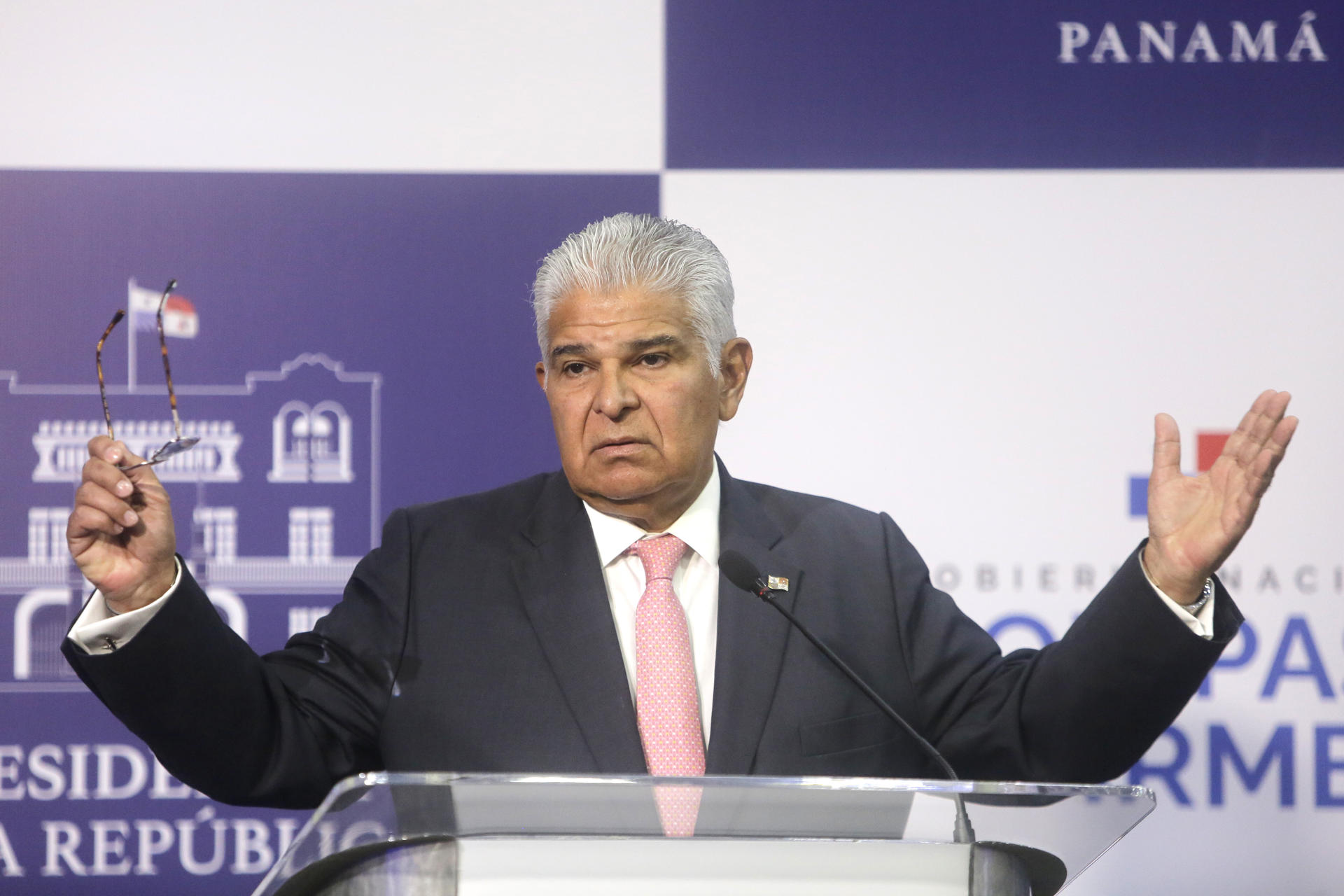 El presidente de Panamá José Raúl Mulino, en una fotografía de archivo. EFE/Carlos Lemos