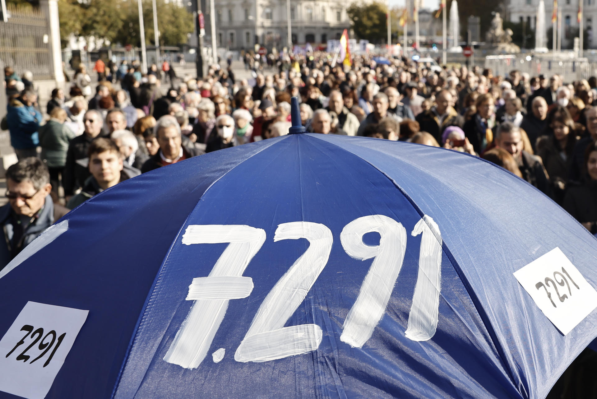 Imagen de archivo de una manifestación de Marea de Residencias. EFE/ Sergio Pérez