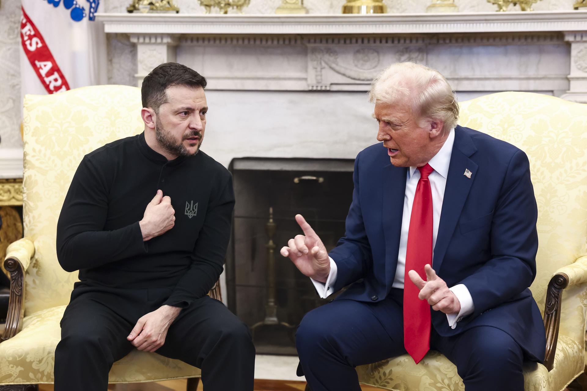 El presidente estadounidense, Donald Trump, consideró este miércoles que la llamada con su homólogo ucraniano, Volodímir Zelenski, fue excelente. EFE/Jim Lo Scalzo