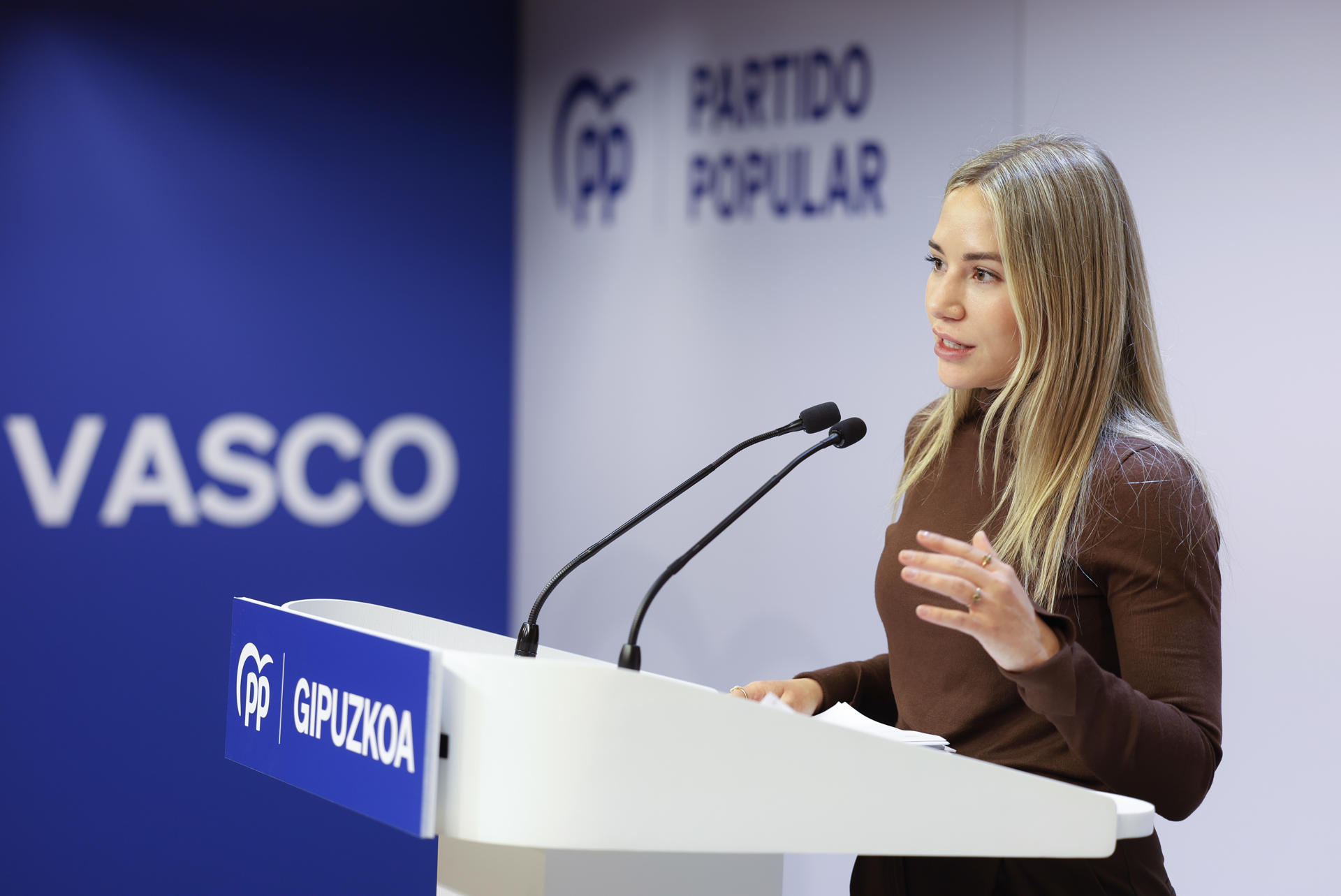 La vicesecretaria de movilización y reto digital del PP,  Noelia Núñez. EFE/Juan Herrero