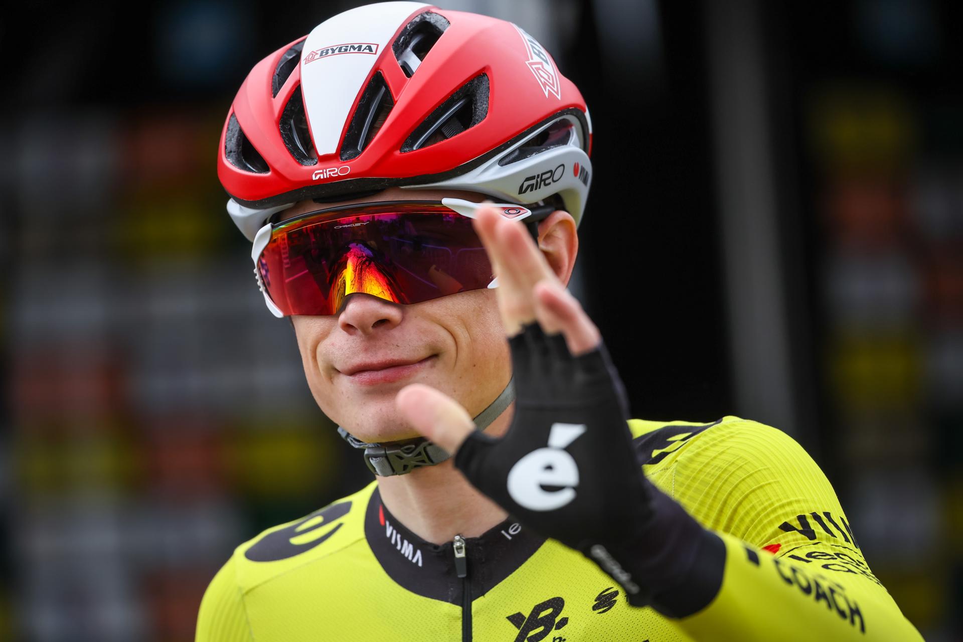 El danés Jonas Vingegaard (Team Visma) en la Paris Niza. EFE/EPA/CHRISTOPHE PETIT TESSON