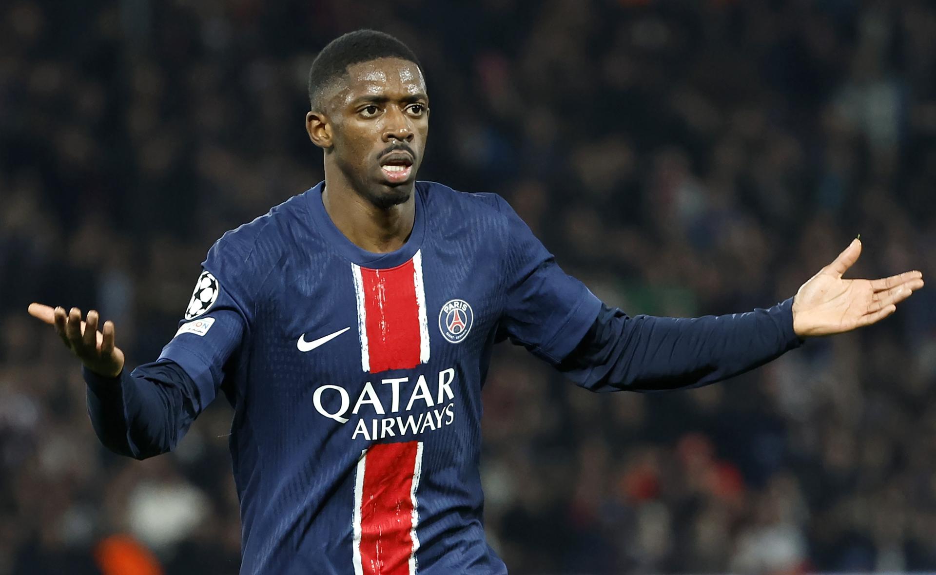 El delanter del PSG Ousmane Dembele es el jugador mejor pagado de la Liga francesa. EFE/EPA/MOHAMMED BADRA