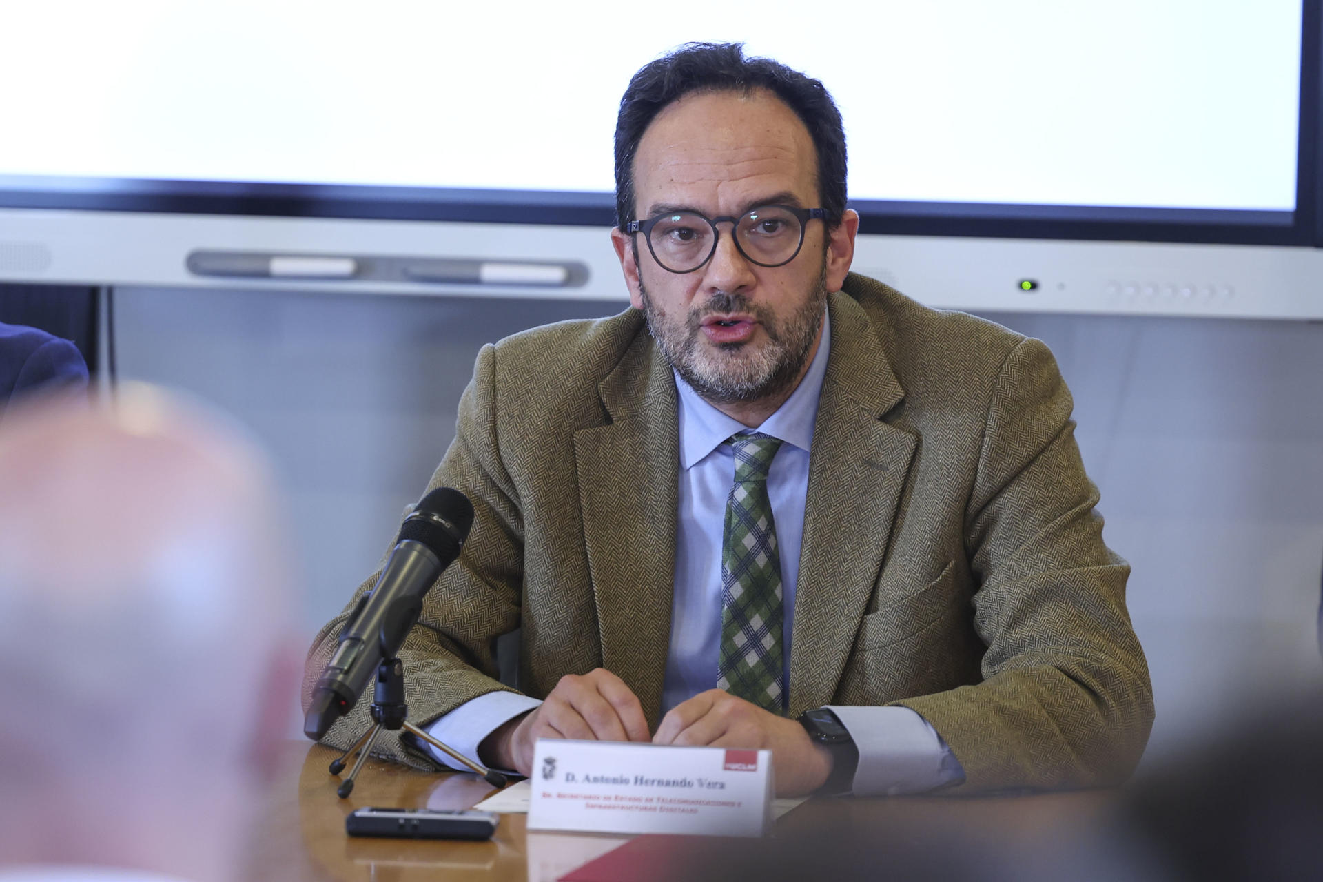 Imagen de archivo del secretario de Estado de Telecomunicaciones e Infraestructuras Digitales, Antonio Hernando. EFE/Ismael Herrero