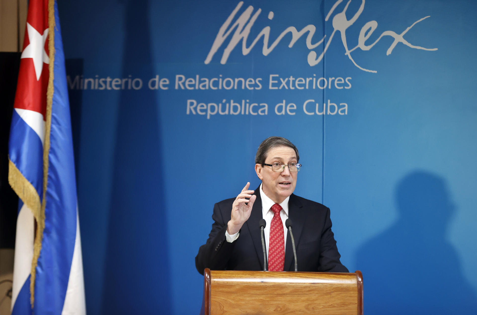 Fotografía de archivo del canciller de Cuba, Bruno Rodríguez. EFE/ Ernesto Mastrascusa