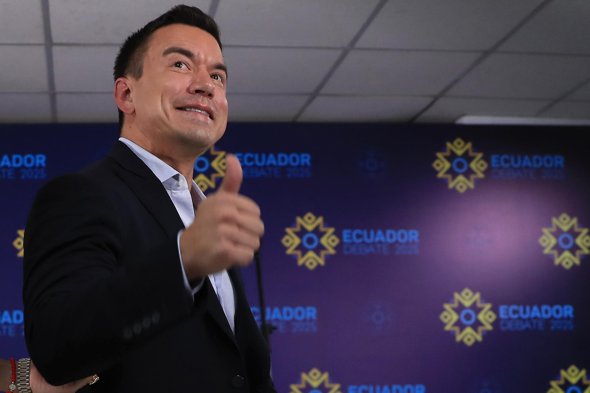 Fotografía del presidente de Ecuador, Daniel Noboa. EFE/José Jácome