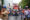 Integrantes de más de 30 organizaciones sociales paraguayas marchan hacia el Palacio Legislativo este martes, en Asunción (Paraguay). EFE/ Juan Pablo Pino
