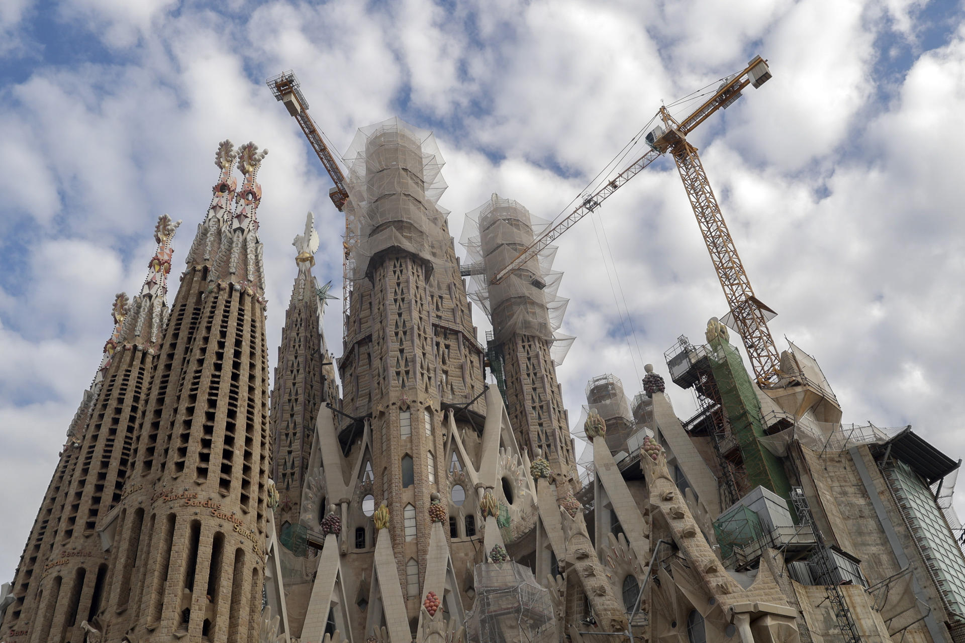 Imagen de archivo de las obras en la basílica de la Sagrada Familia. EFE/Quique García