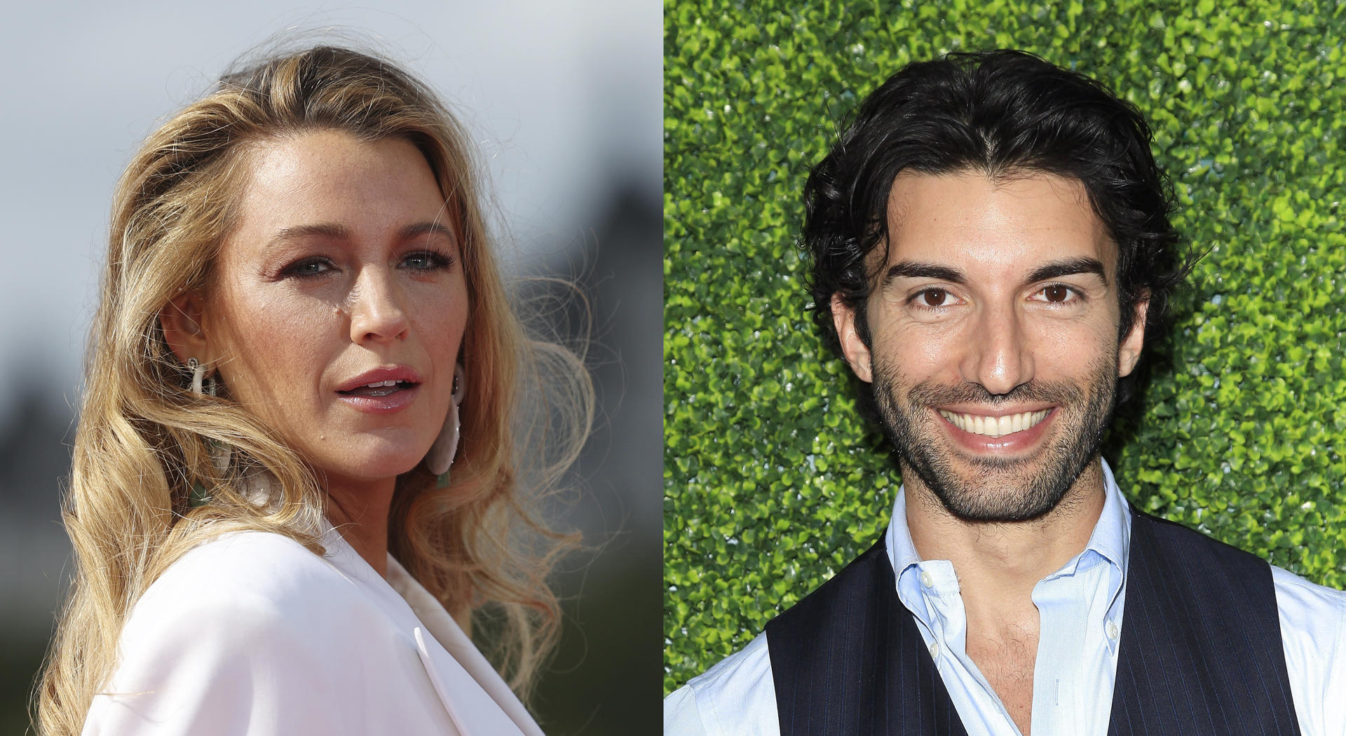 Combo de fotografías de archivo de los actores estadounidenses Blake Lively (i) y Justin Baldoni. EFE/ Andy Rain / Nina Prommer