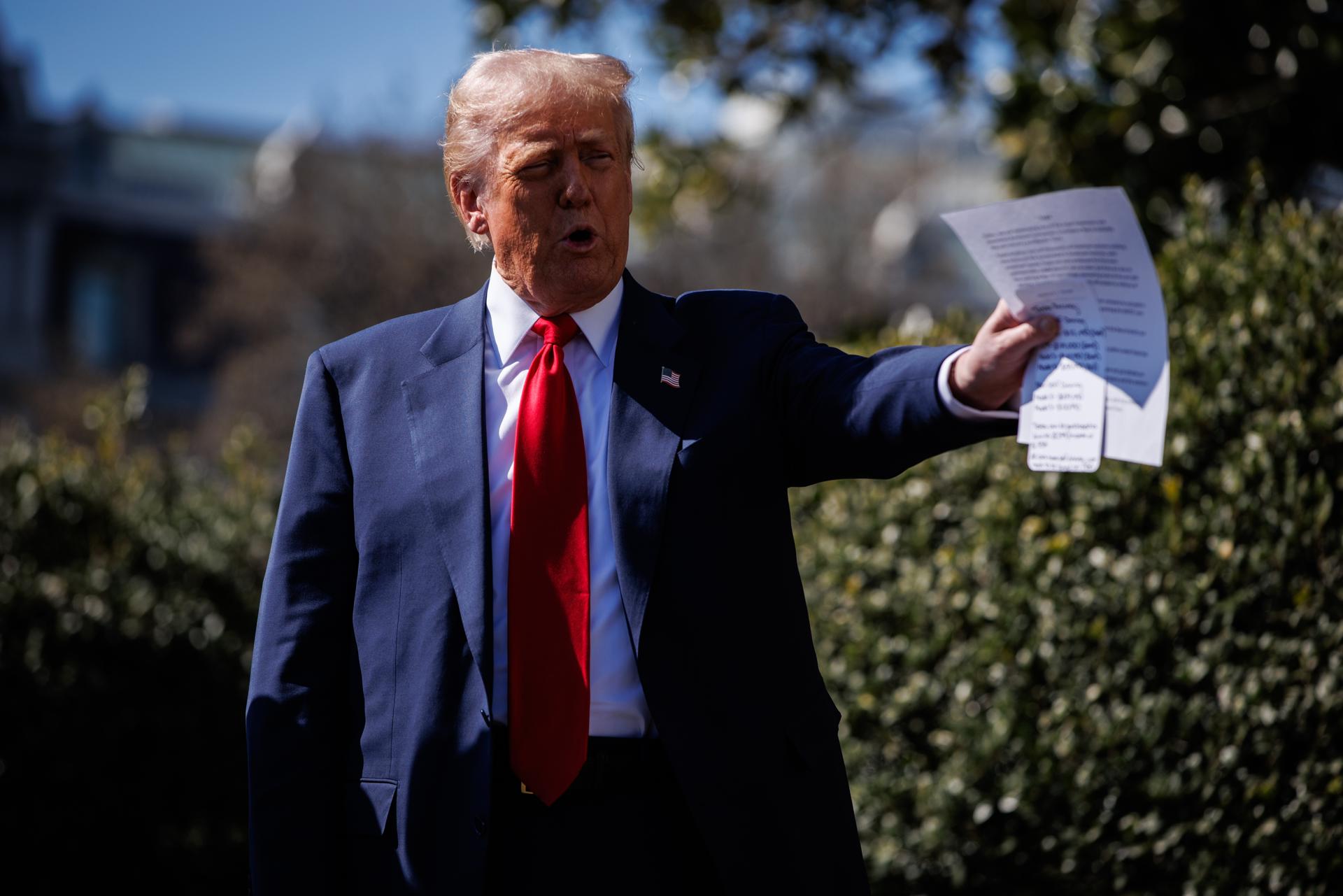 EFE/EPA/SAMUEL CORUM / POOL
Fotografía del presidente de EE.UU., Donald Trump. EFE/Samuel Corum