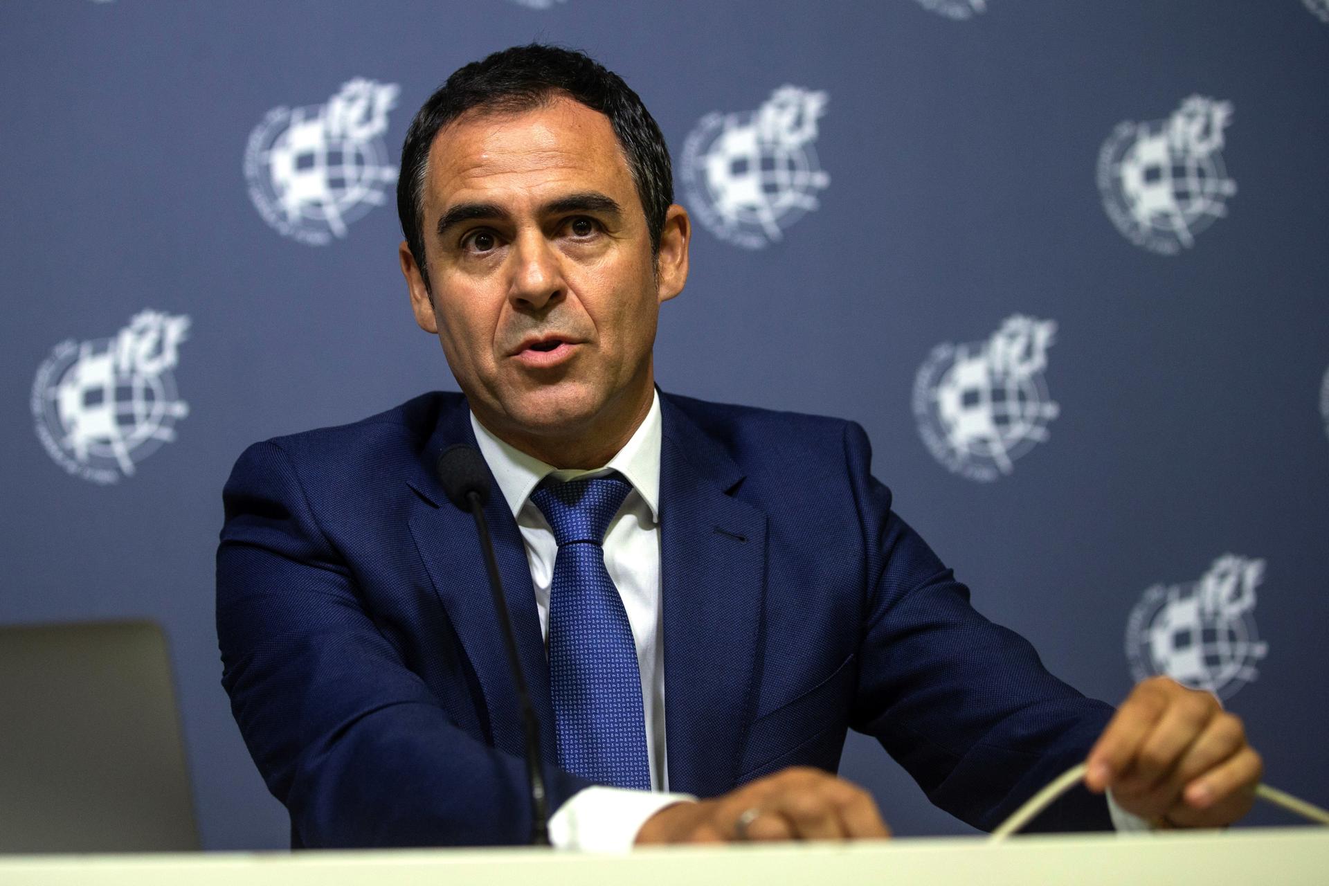 Foto de archivo de Carlos Velasco Carballo, del 14 de agosto de 2019, de su época al frente presidente del Comité Técnico de Árbitros (CTA). EFE/Rodrigo Jiménez