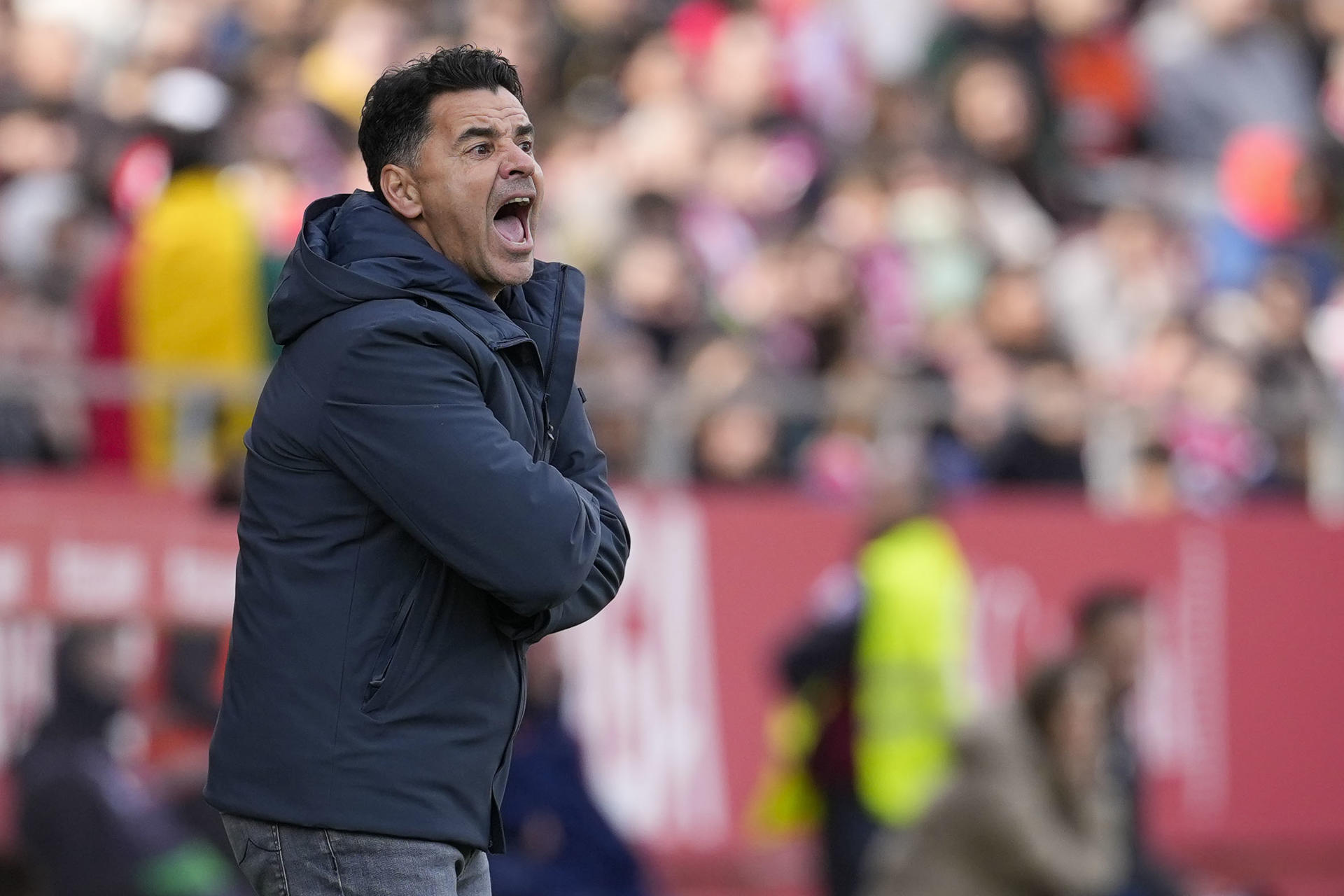 El entrenador del Girona, Michel. EFE/David Borrat