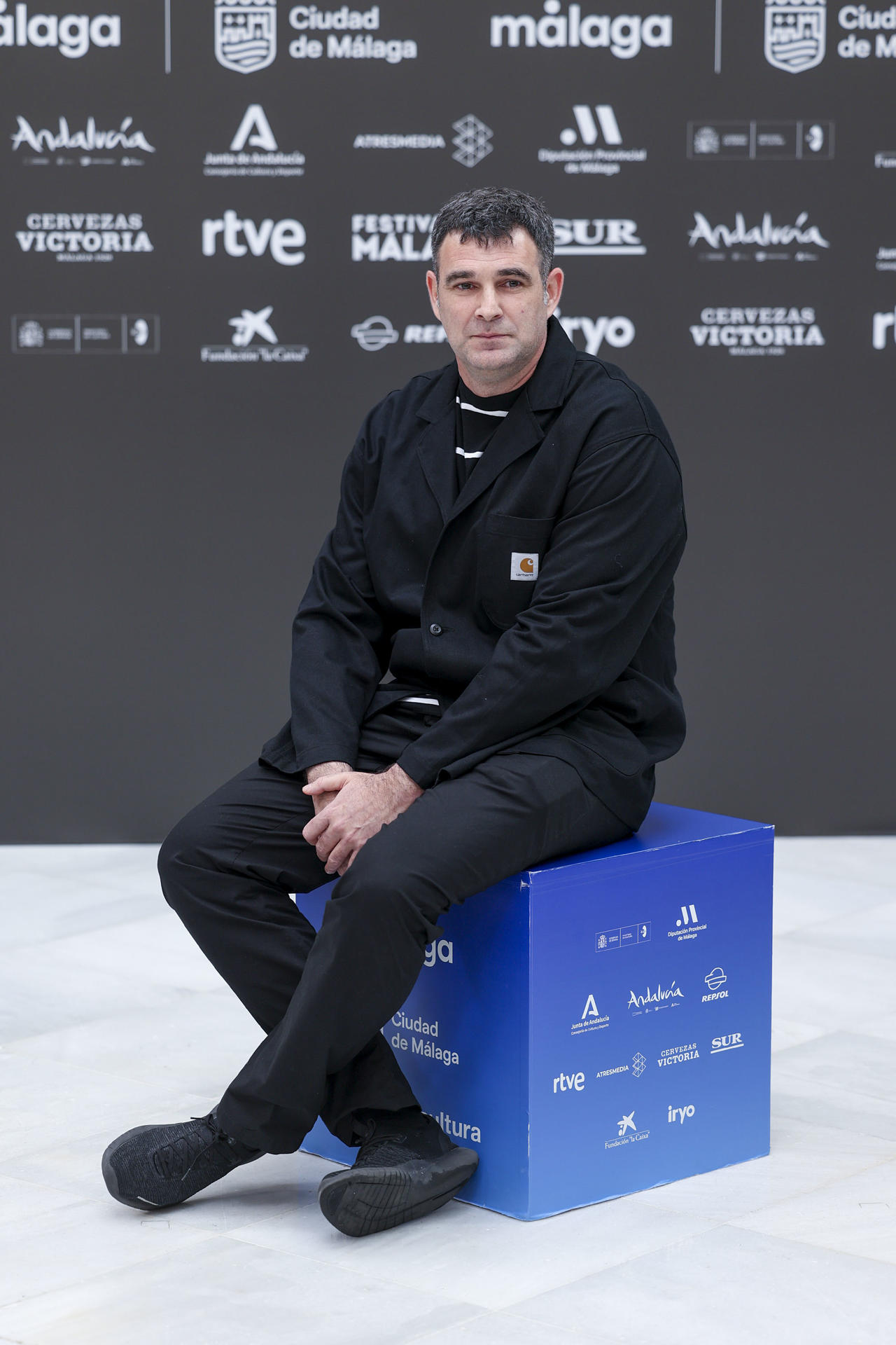 El director Asier Urbieta posa en el photocall de la película 'La isla de los faisanes' que se presentó este pasado martes durante el 28º Festival de Málaga. EFE/Daniel Pérez