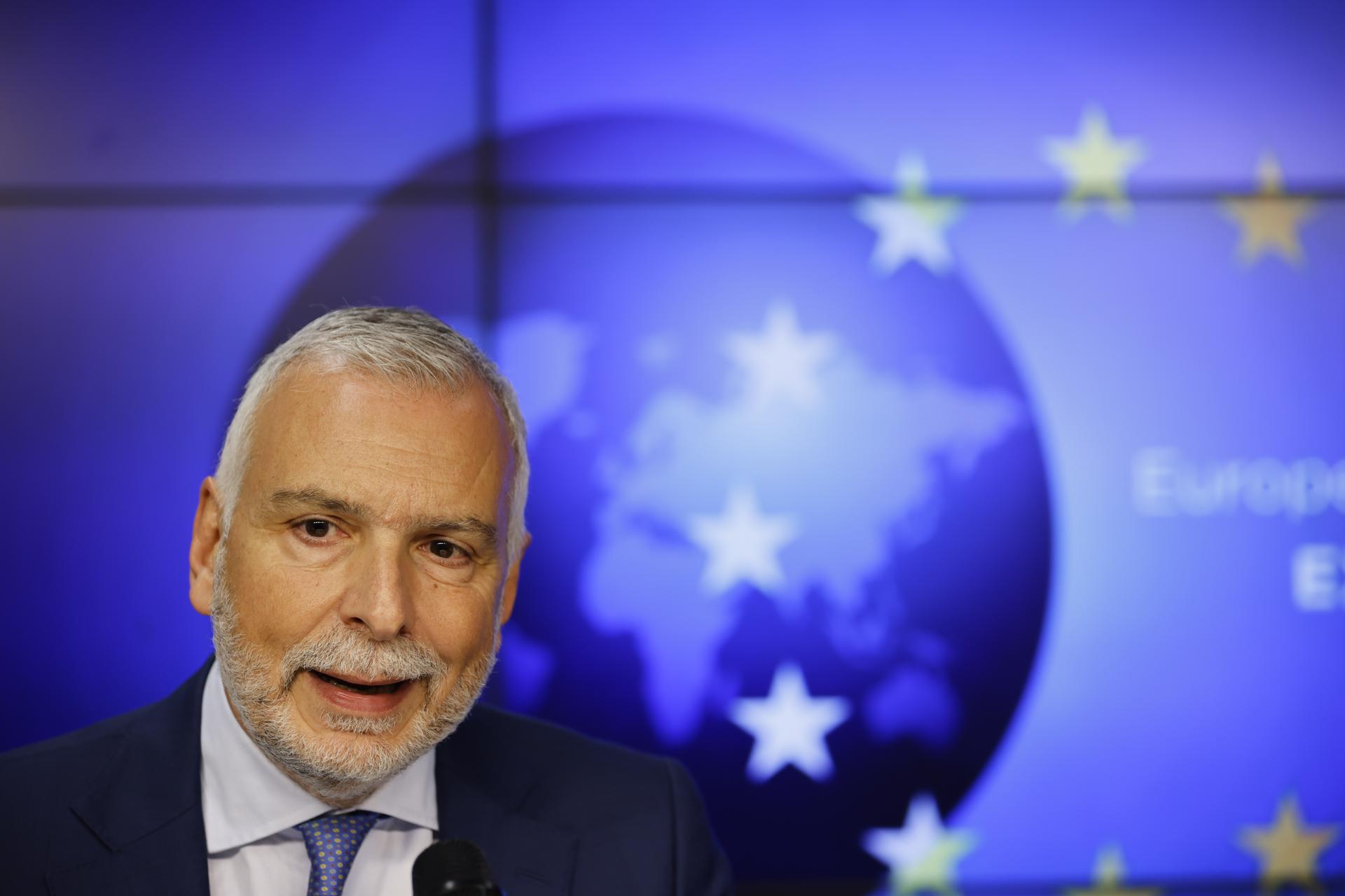 Foto de archivo del director general para Oriente Medio, Norte de África y el Golfo Pérsico de la Comisión Europea, Stefano Sannino.EFE/EPA/JOHANNA GERON / POOL