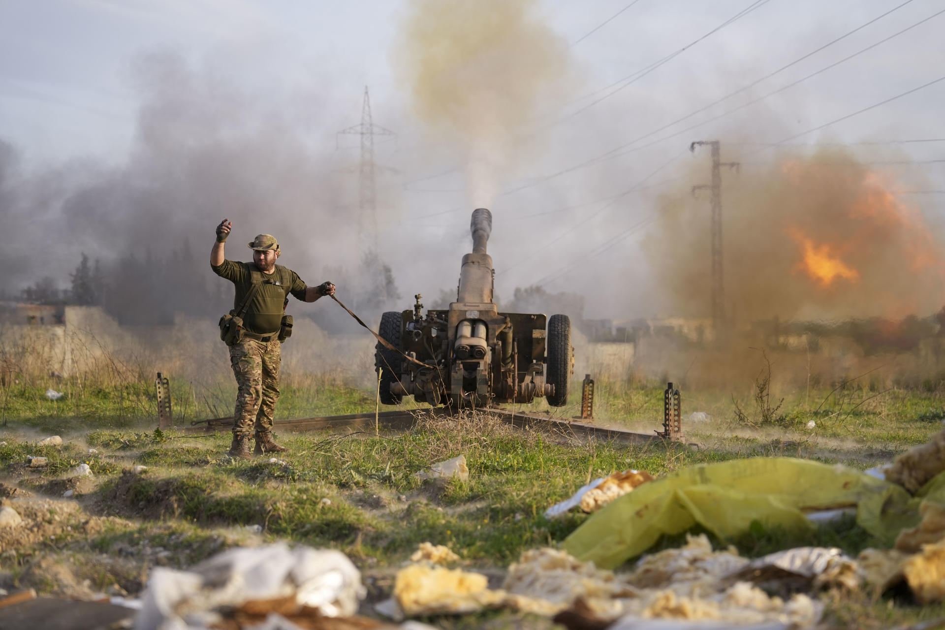 Las fuerzas de la nueva administración siria. EFE/Yahya Nemah