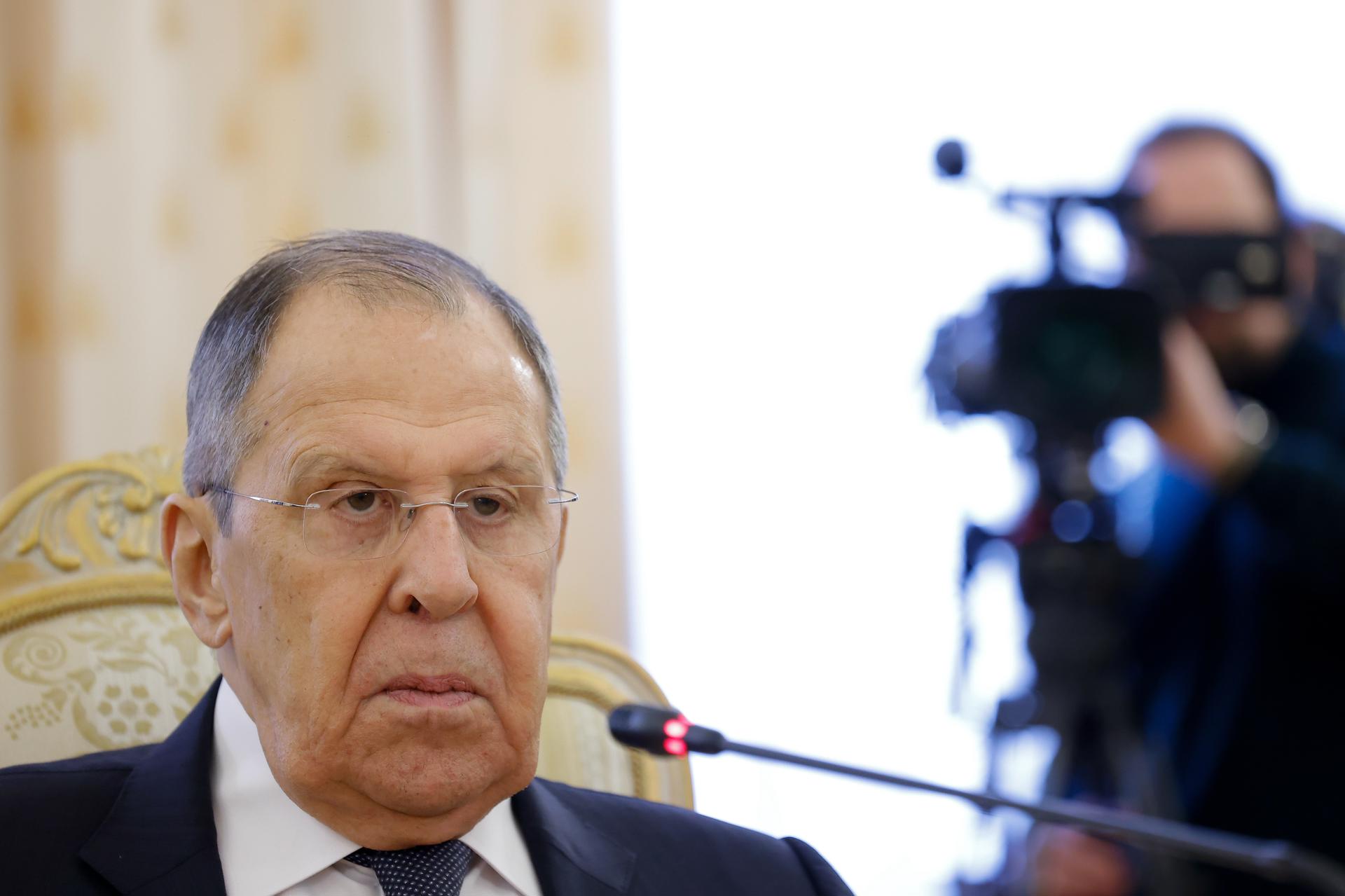 El ministro ruso de Asuntos Exteriores, Serguéi Lavrov, en una imagen reciente. EFE/EPA/MAXIM SHIPENKOV/POOL
