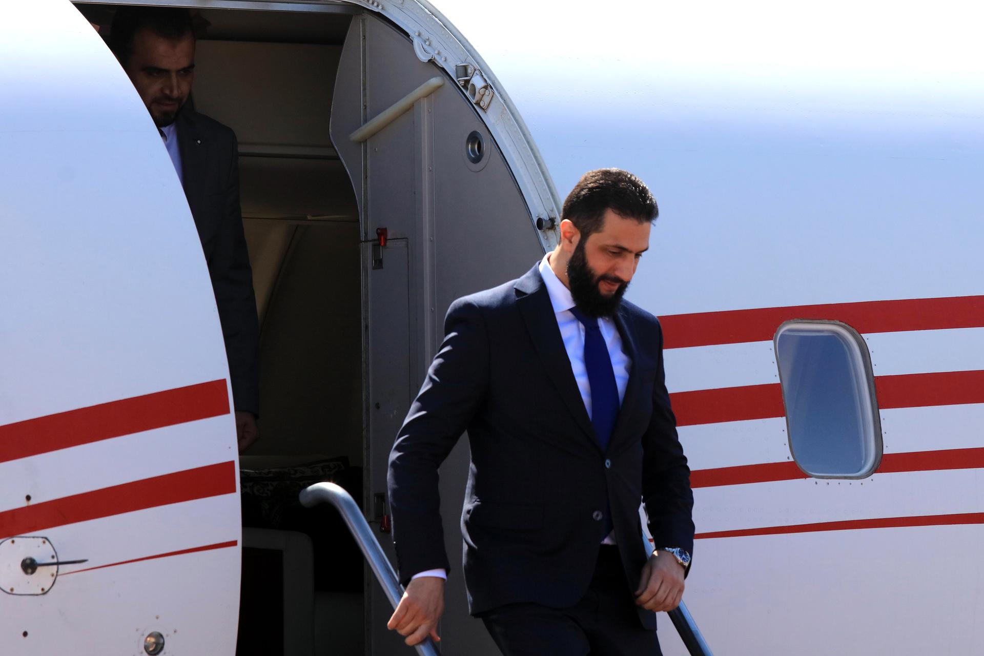 El presidente de Siria, Ahmed al Sharaa. EFE/Mohamen Ali