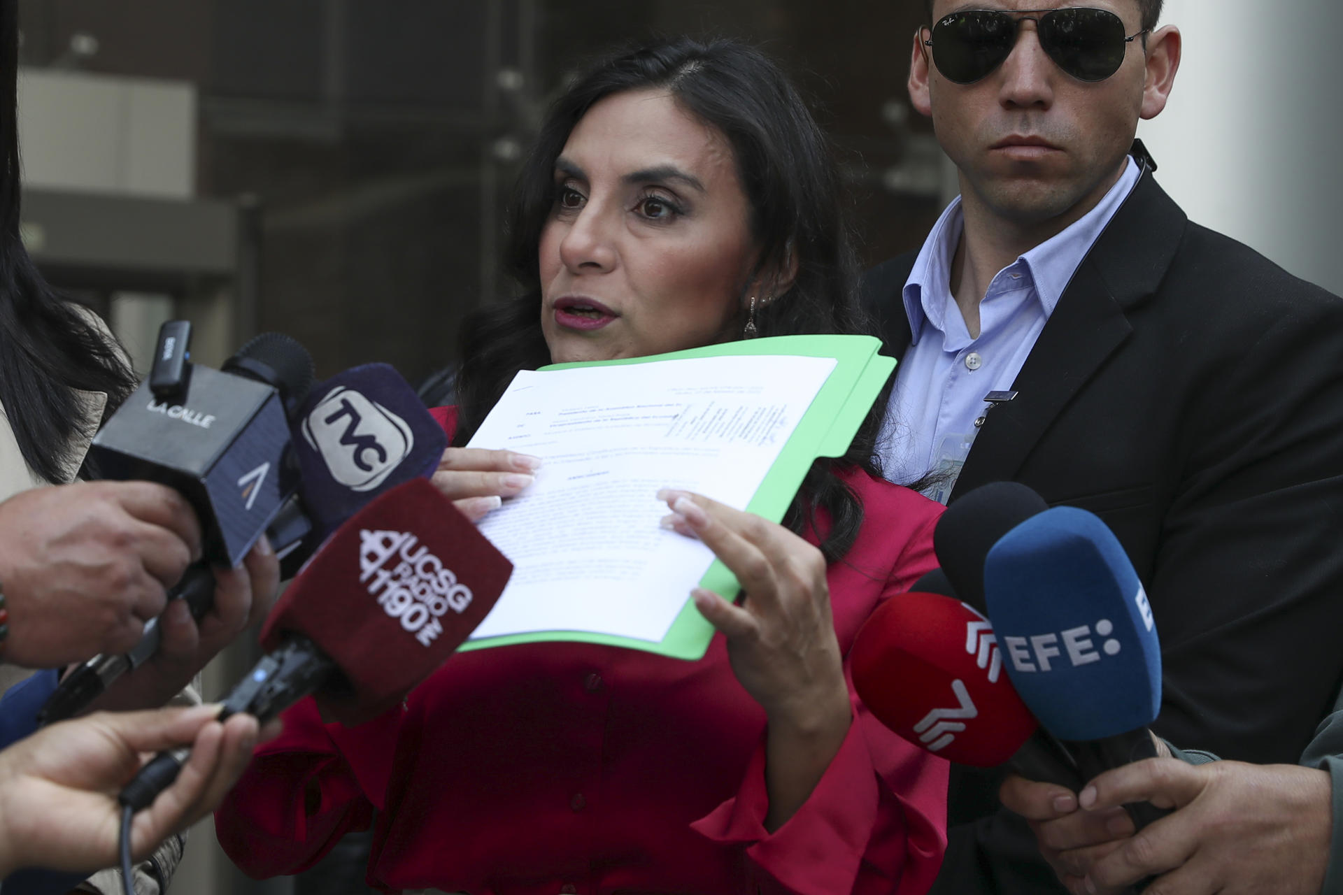 Fotografía de la vicepresidenta de Ecuador, Verónica Abad,. EFE/ Jose Jácome