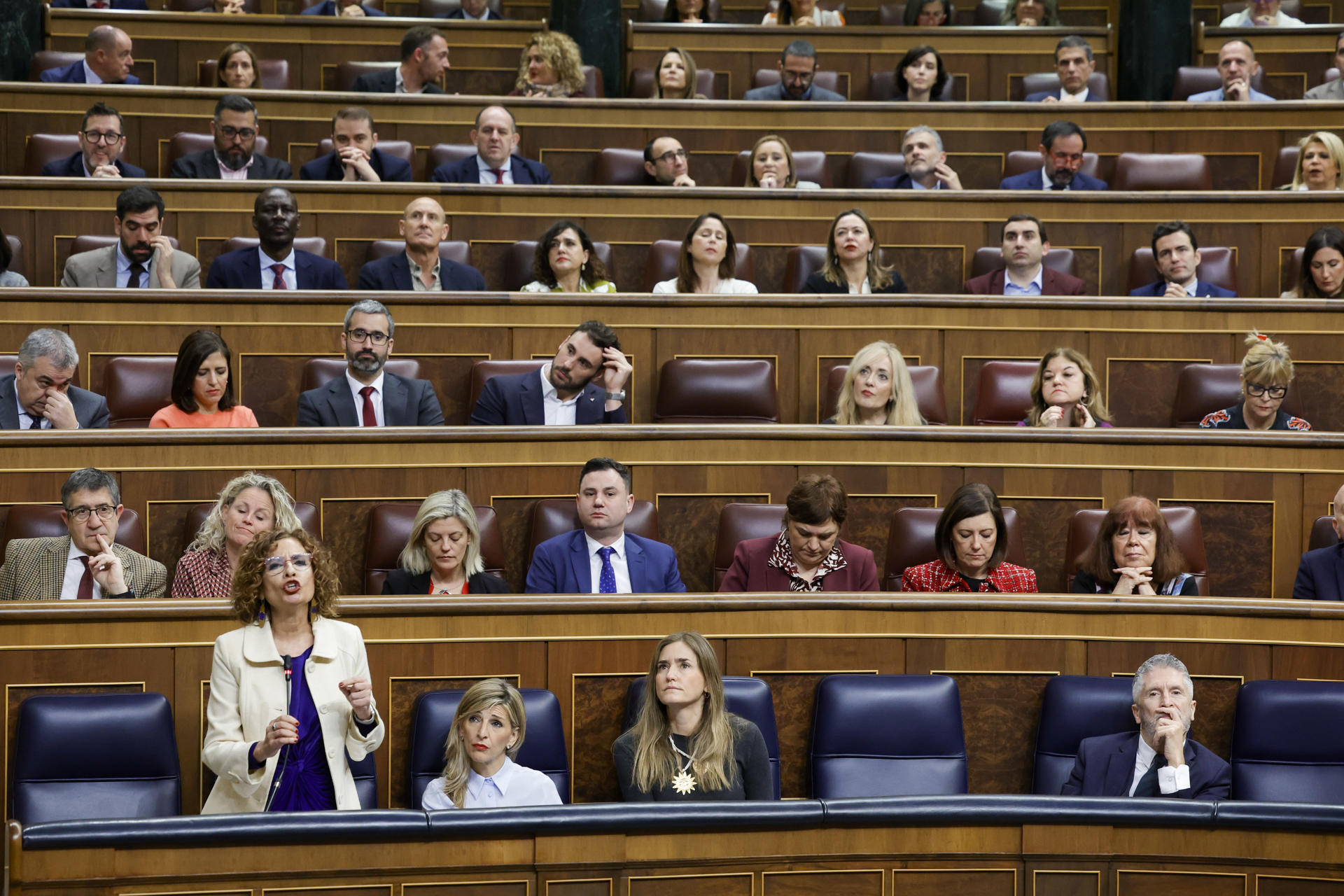 Imagen de archivo de una sesión de control al Gobierno en el Congreso de Diputados. EFE/ Zipi