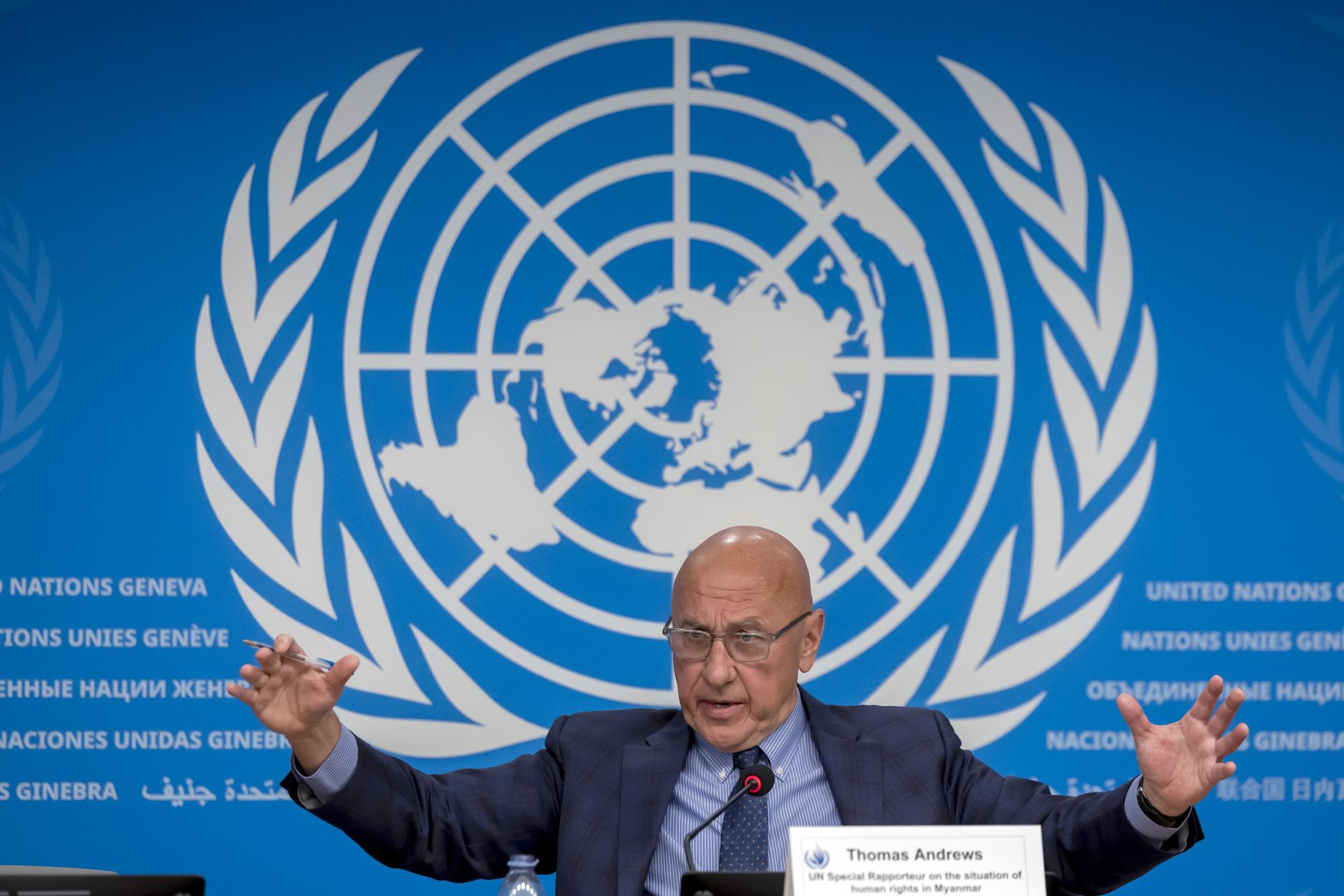 Fotografía de archivo del relator de l ONU para Birmania, Tom Andrews.
EFE/EPA/SALVATORE DI NOLFI