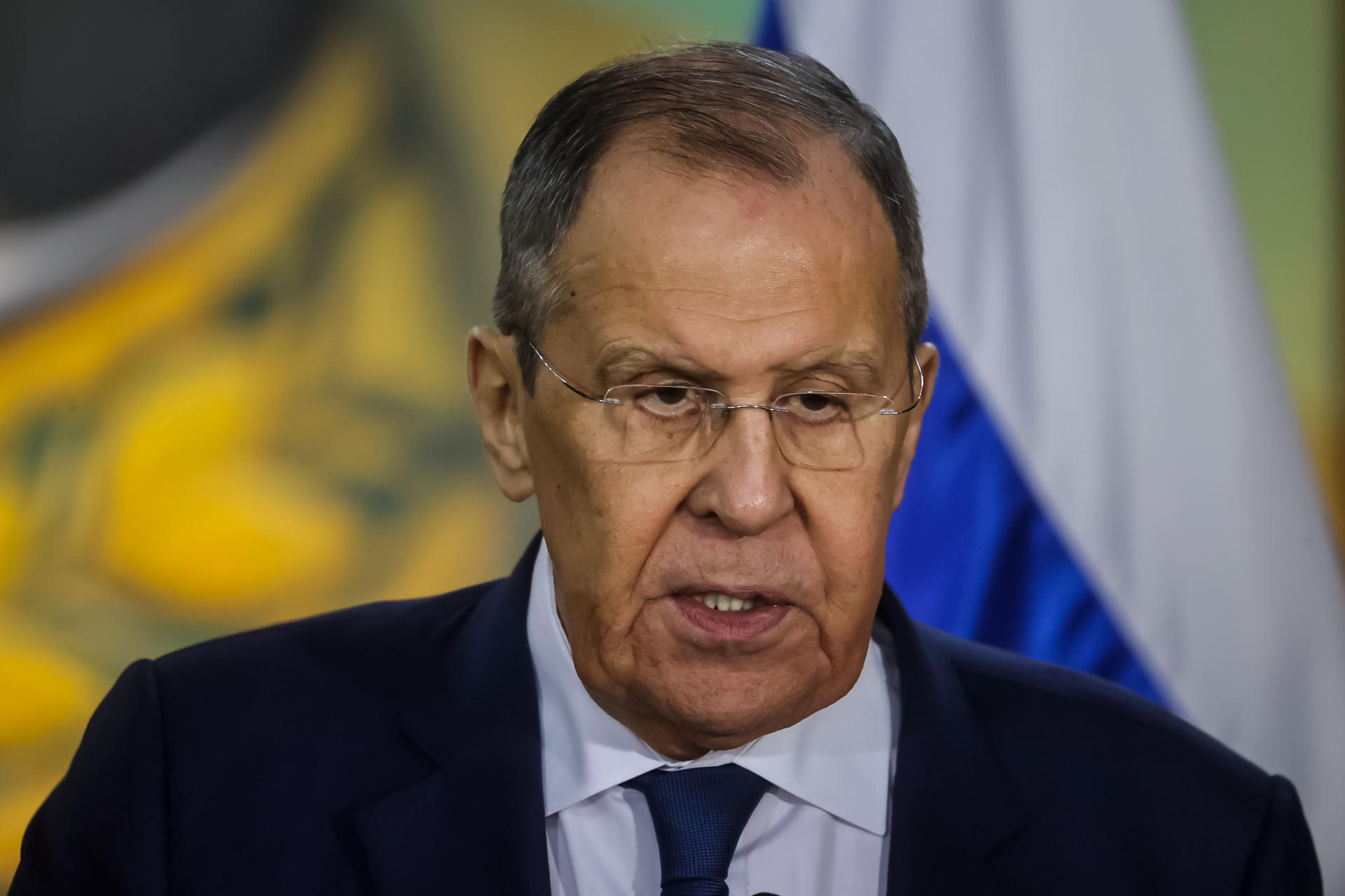 El ministro de Exteriores de Rusia, Serguei Lavrov. EFE/ Miguel Gutiérrez