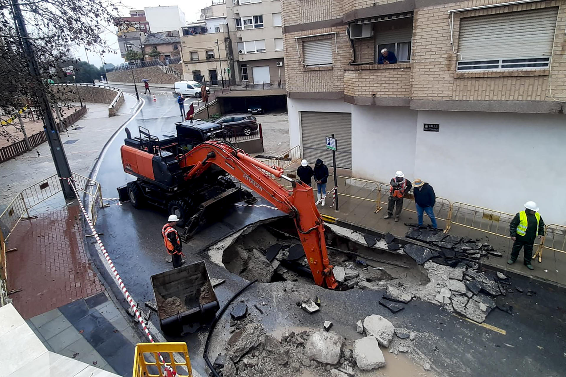 Vista de los destrozos registrados en el barrio de San Cristóbal, cerca del río Guadalentín, en la localidad de Lorca (Murcia), en una imagen de archivo. EFE/ Antonio Díaz Montoro